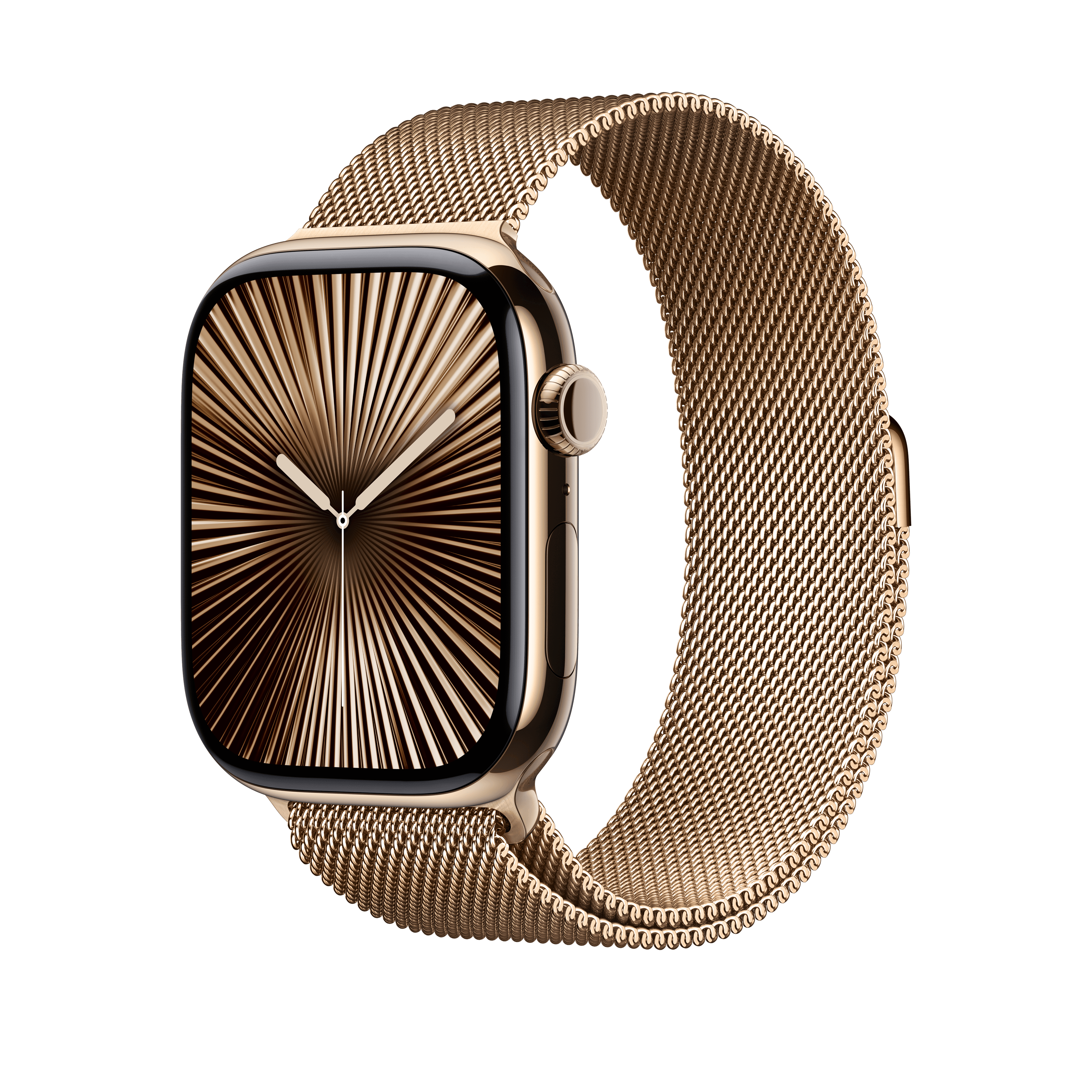 Apple Watch 44/45/46/49mm zlatý milánský tah – M/L - náhled 2