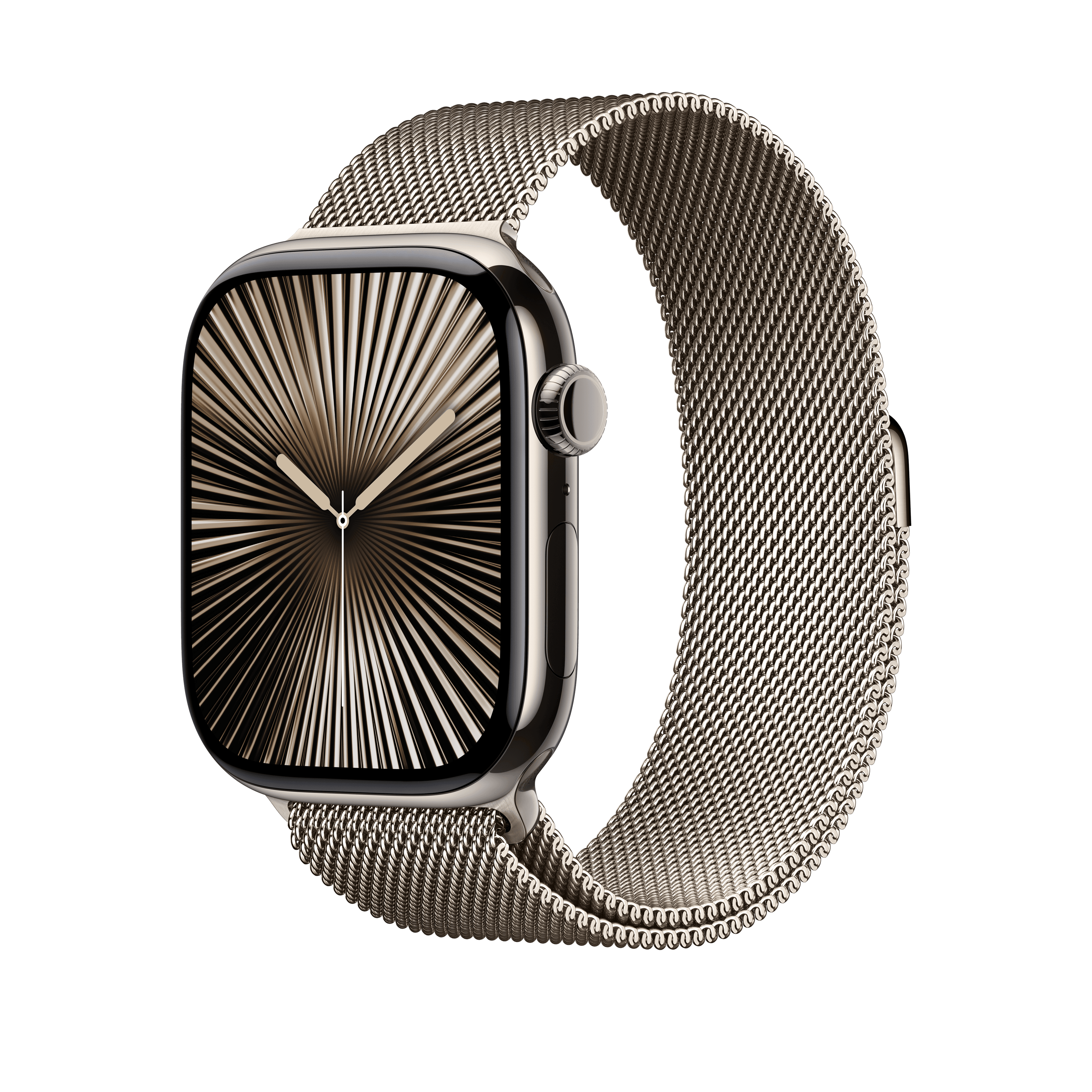Apple Watch 44/45/46/49mm přírodní milánský tah – S/M - náhled 2