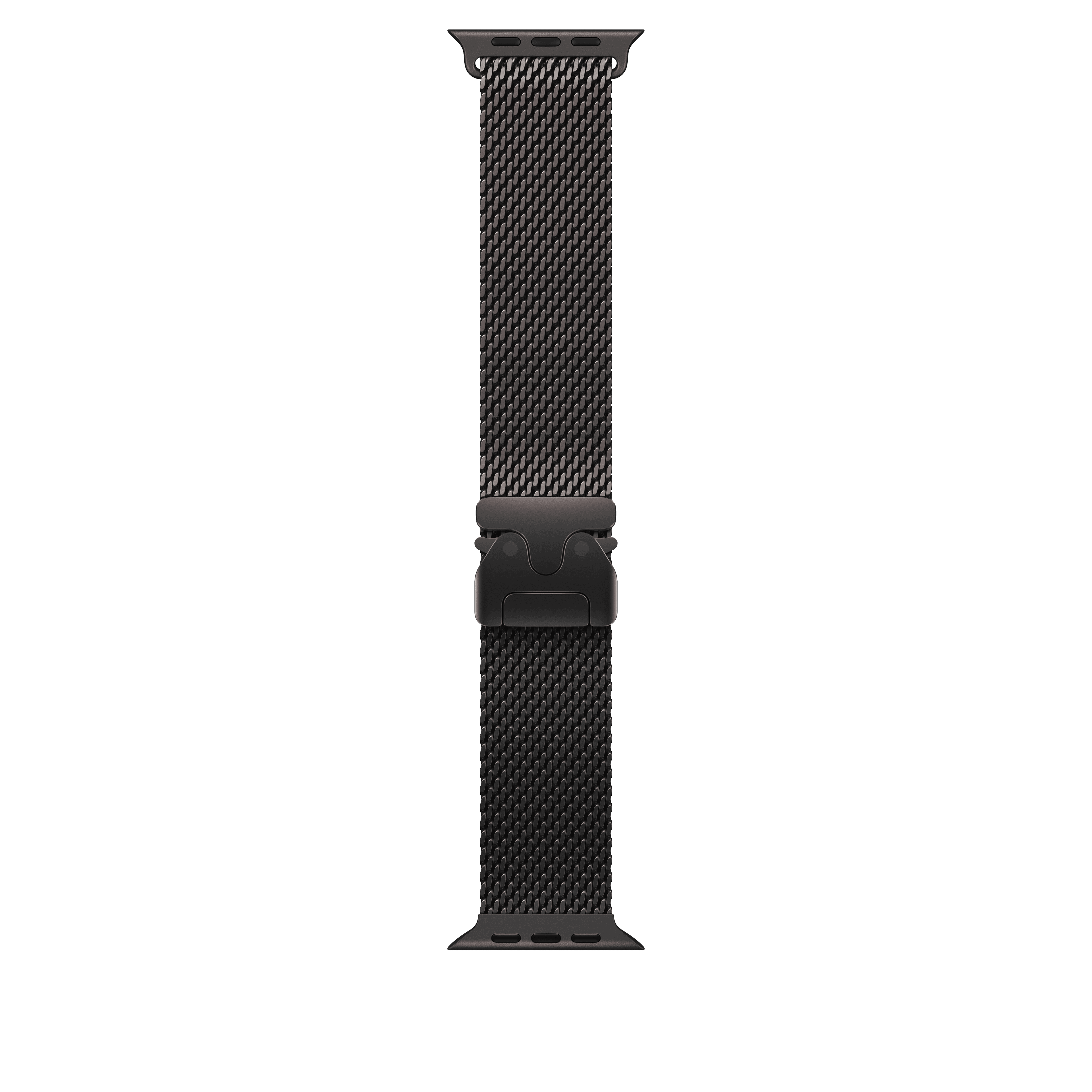 Apple Watch 44/45/46/49mm milánský tah z černého titanu – střední - náhled 1