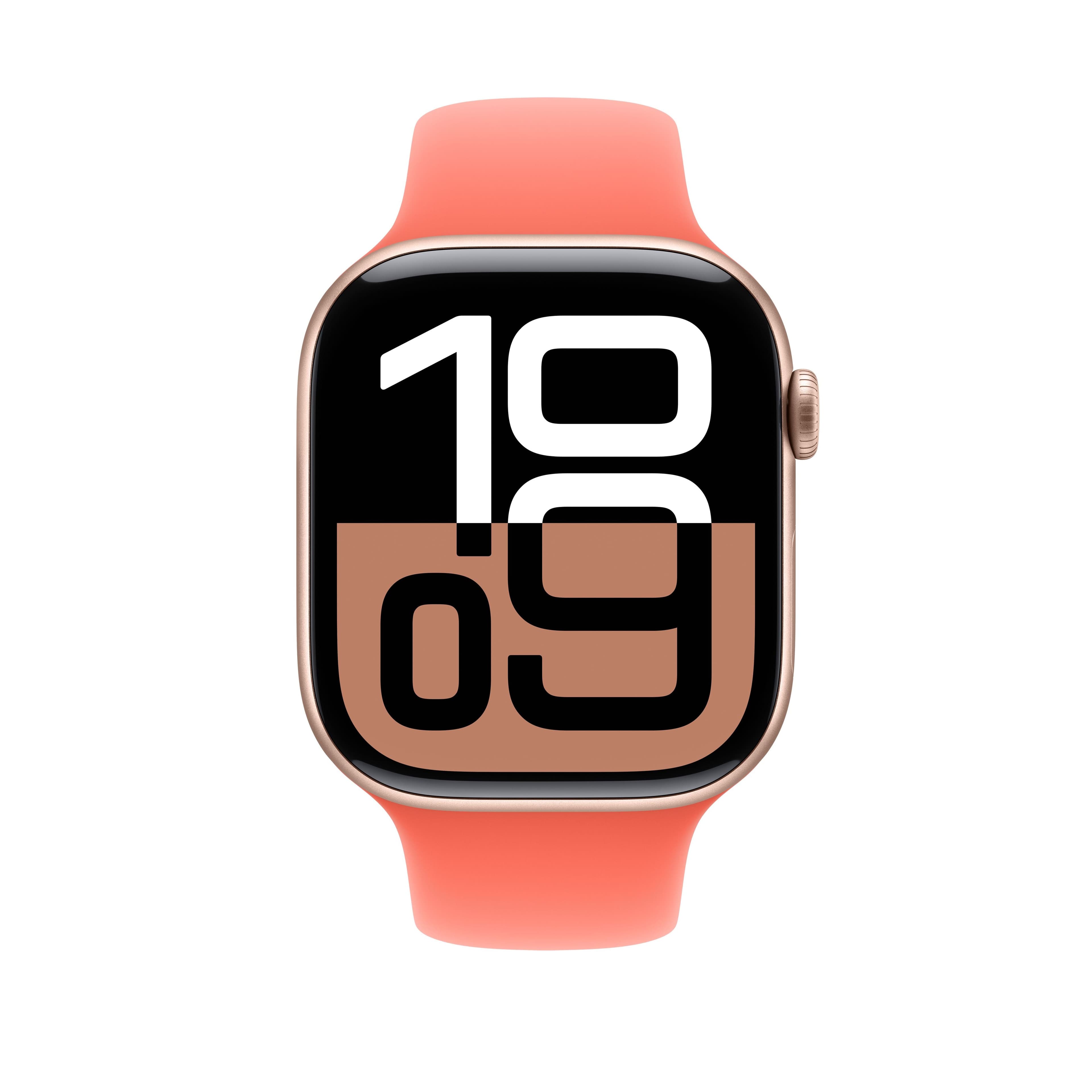 Apple 44/45/46/49 mm mandarinkový sportovní řemínek – M/L - náhled 3