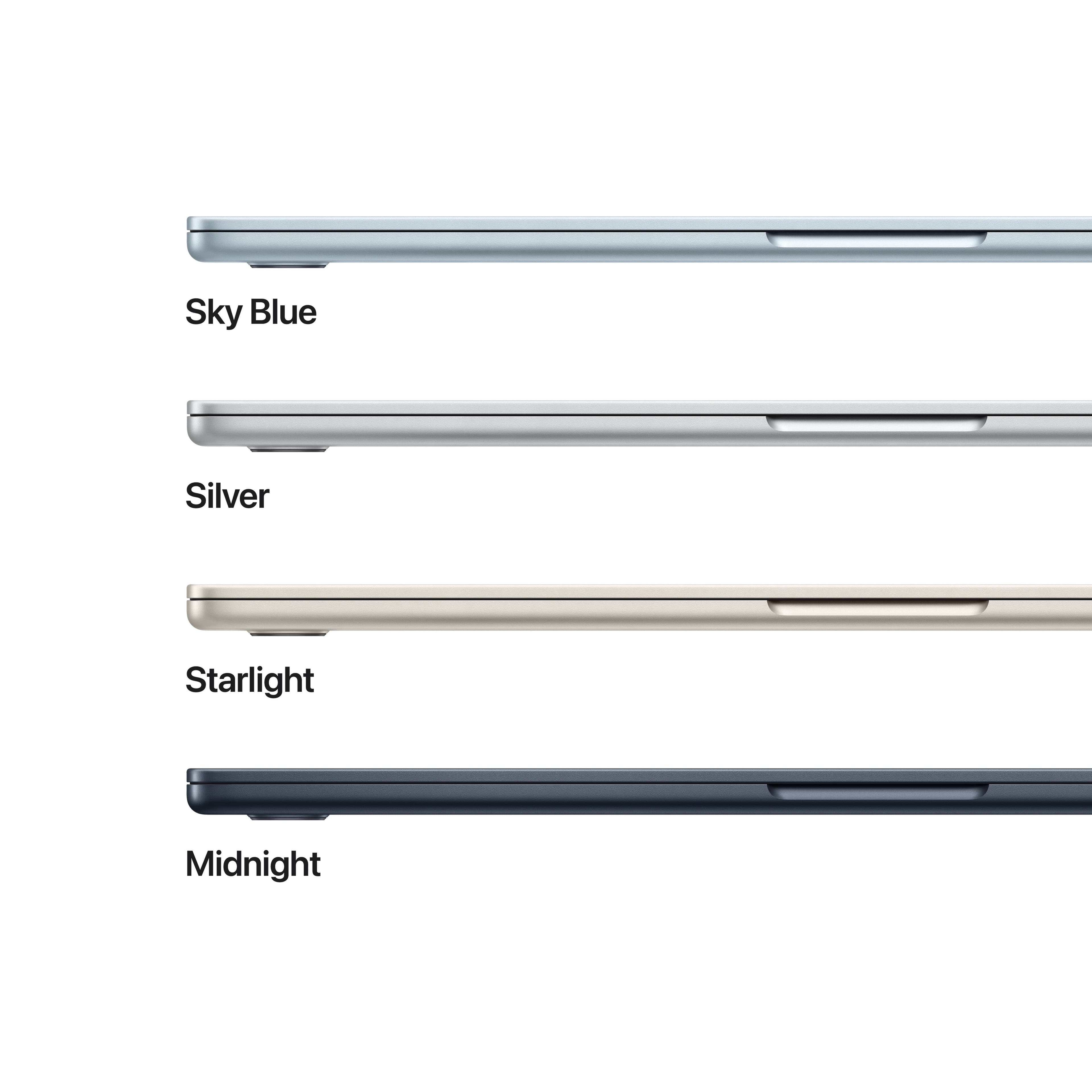 MacBook Air 15,3", Apple M4 10jádrové CPU, 10jádrové GPU, 24GB, 512GB SSD, CZ - blankytně modrý - náhled 3