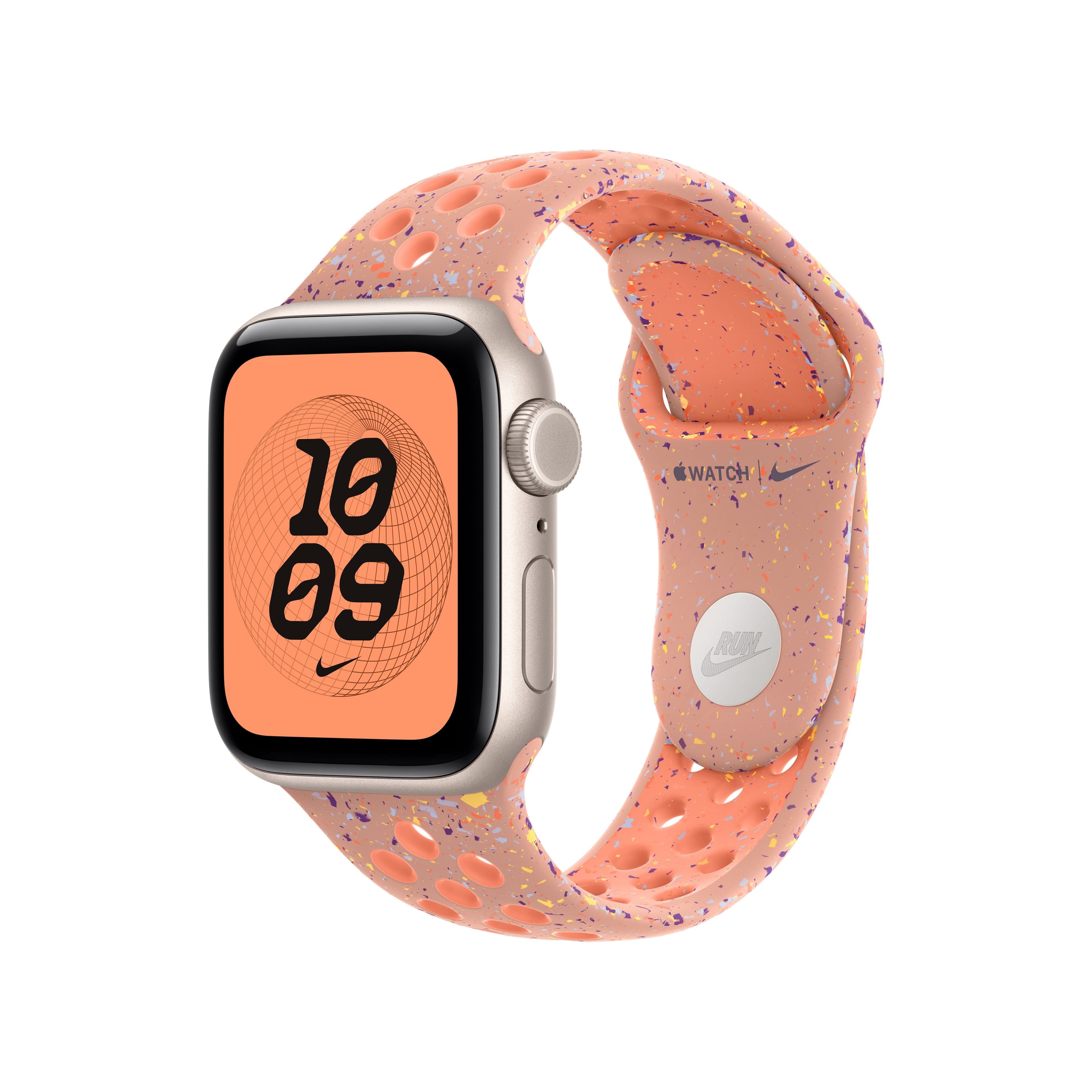 Řemínek pro Apple Watch 38/40/41 mm Apple Alpenglow Pink sportovní Nike – S/M - náhled 2