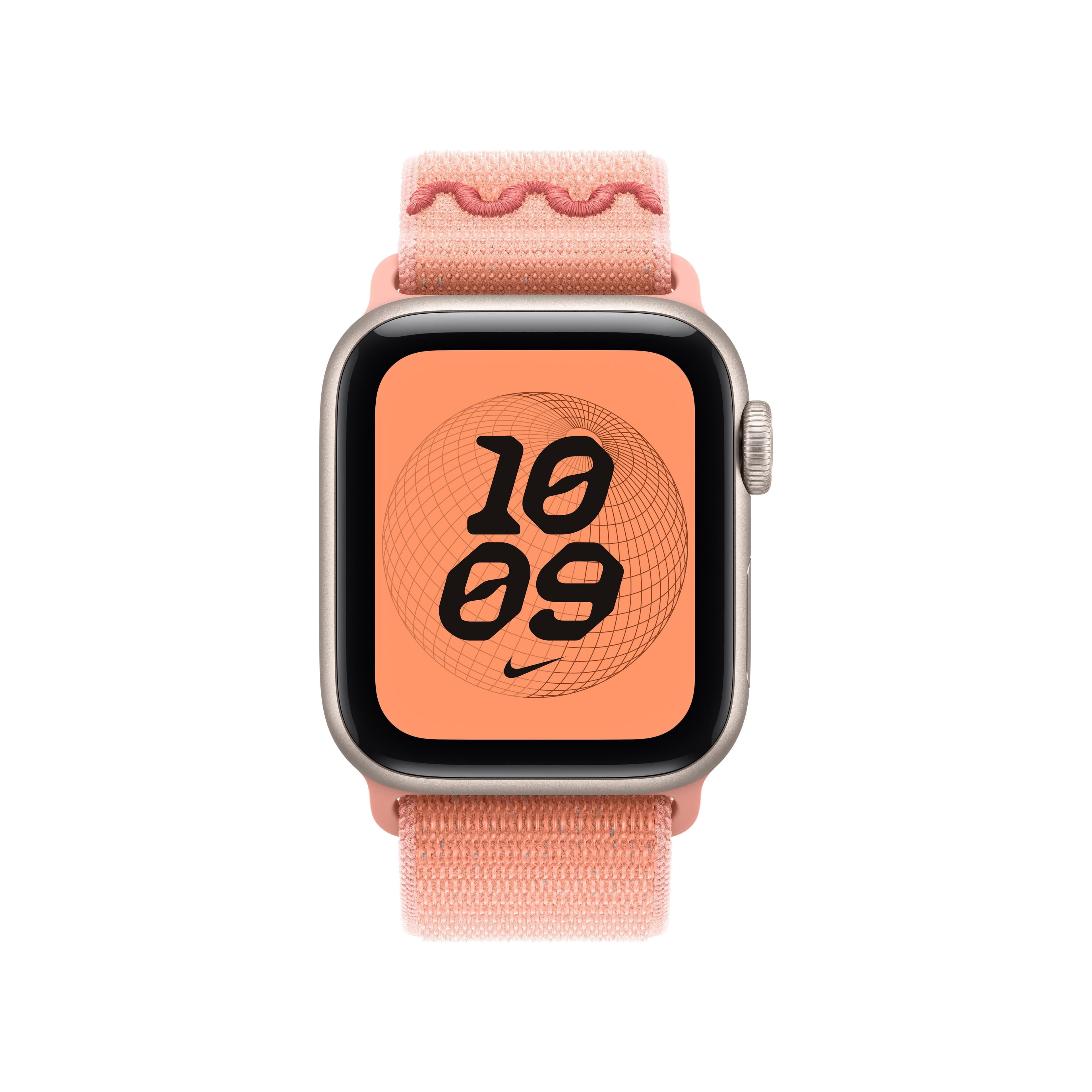 Řemínek pro Apple Watch 38/40/41 mm Apple Alpenglow Pink provlékací sportovní Nike - náhled 3