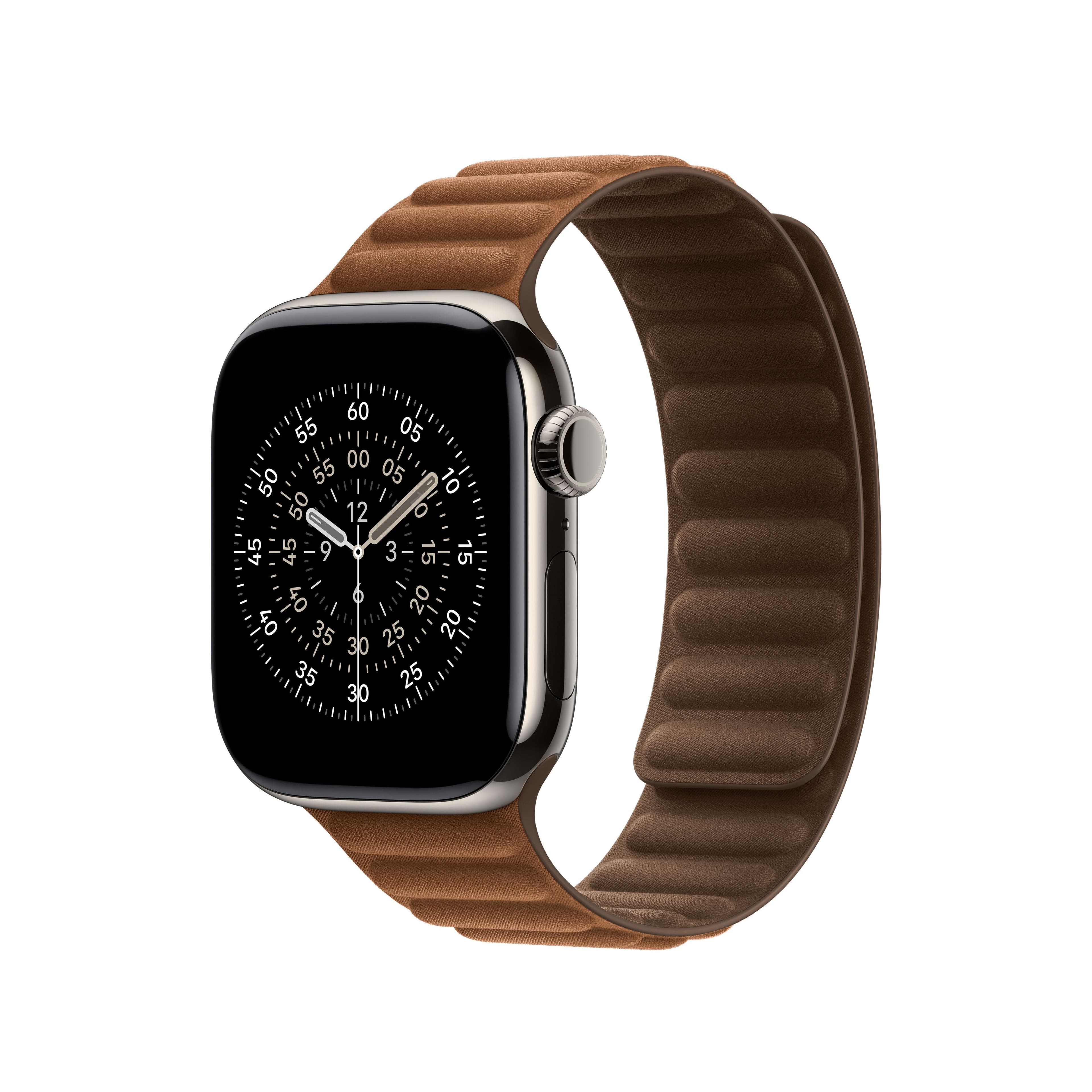 Řemínek pro Apple Watch 38/40/41/42 mm Apple karamelový magnetický tah - S/M - náhled 2