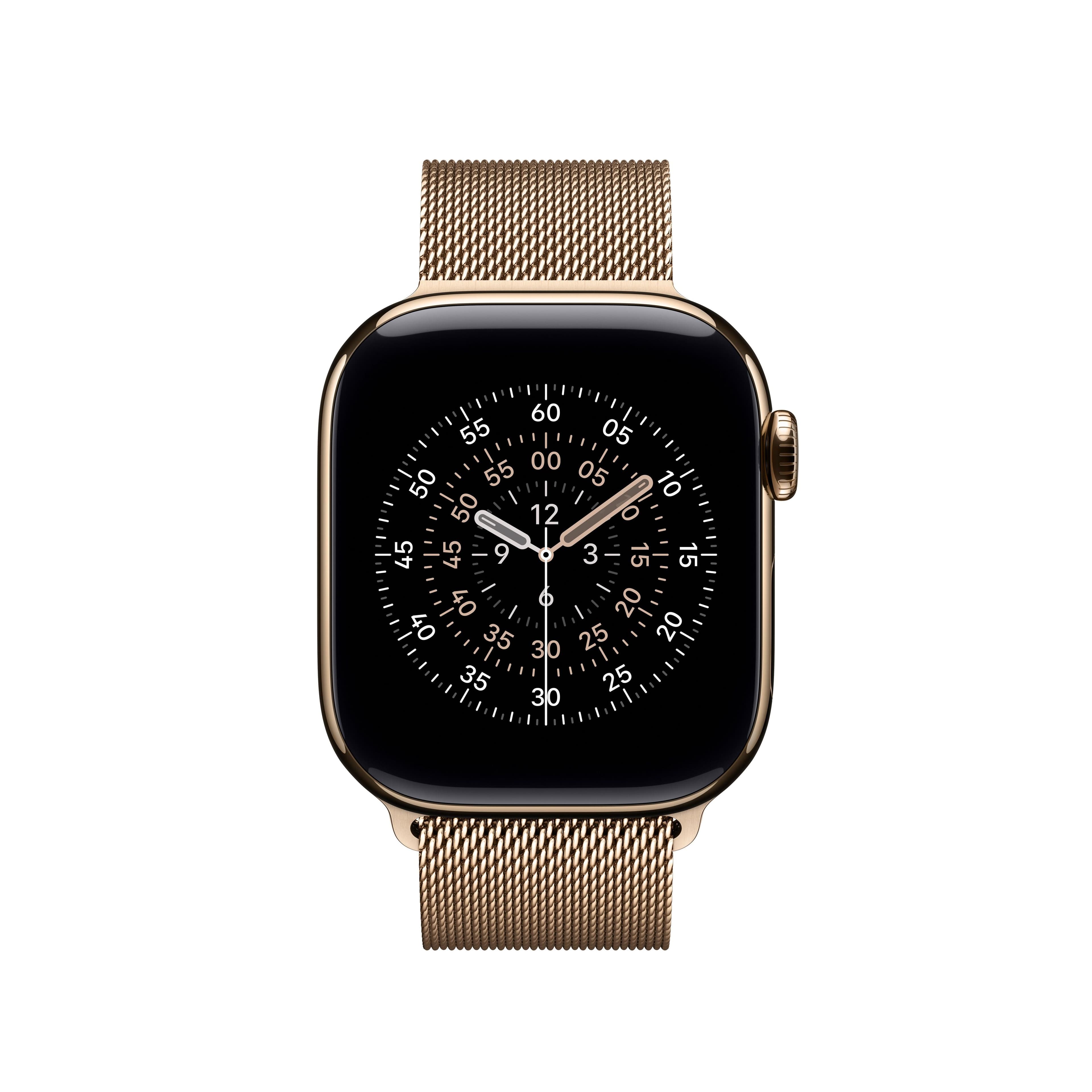 Řemínek pro Apple Watch 38/40/41/42 mm Apple zlatý milánský tah - náhled 3