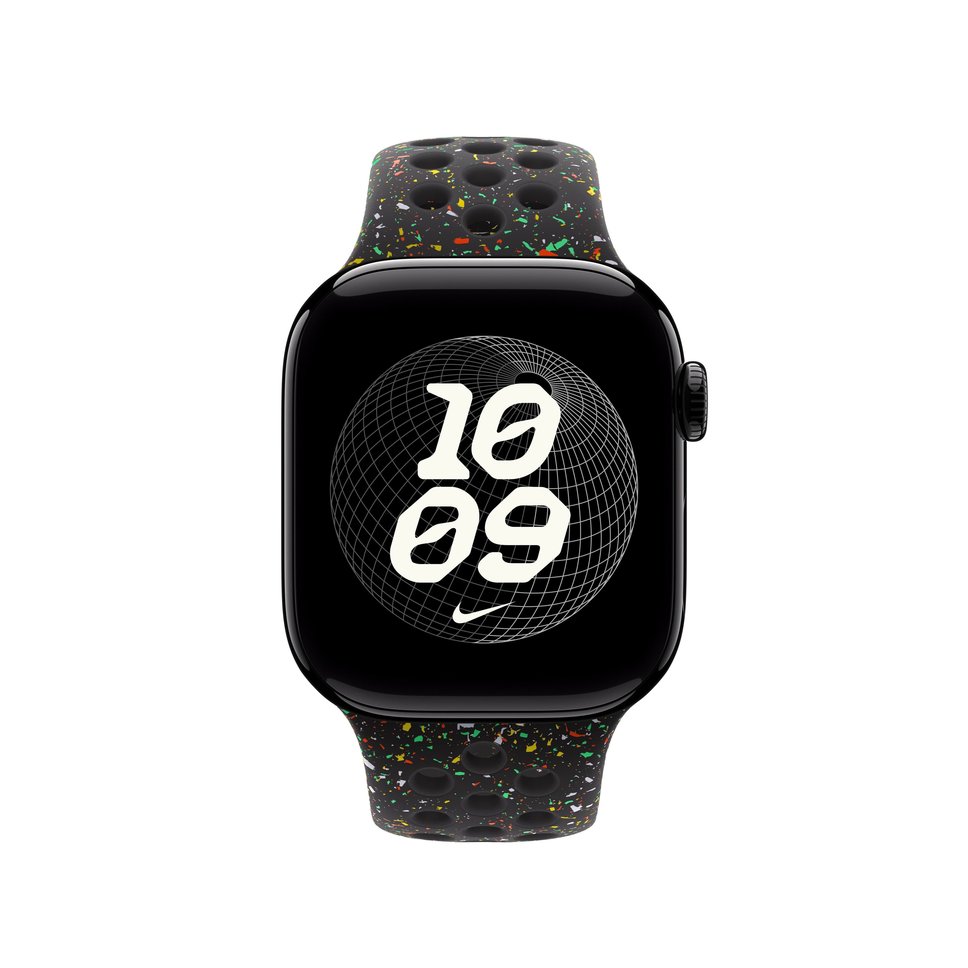 Řemínek pro Apple Watch 38/40/41/42 mm Apple Midnight Black sportovní Nike - S/M - náhled 3