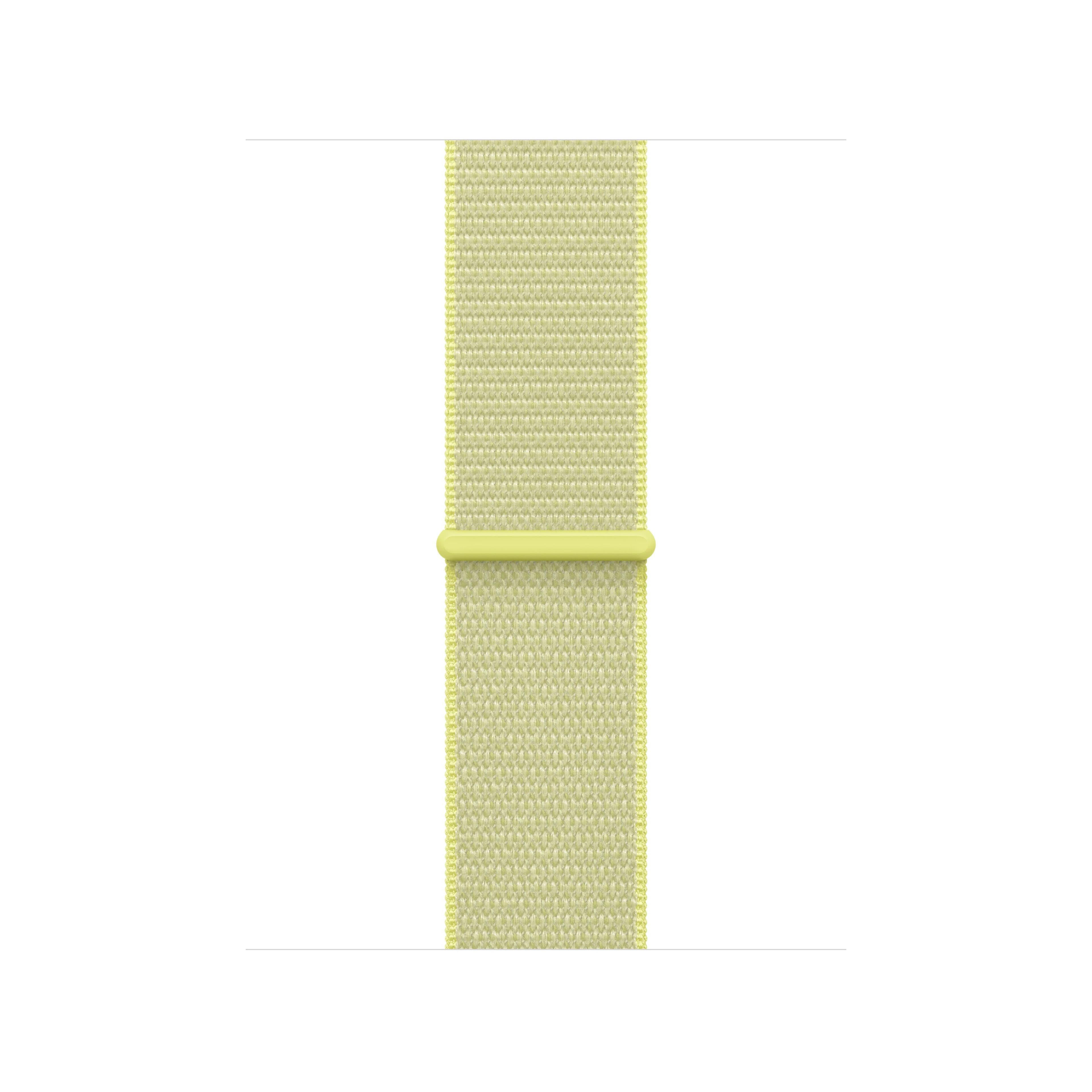 Řemínek pro Apple Watch 38/40/41/42 mm Apple neonově žlutý provlékací sportovní - náhled 1