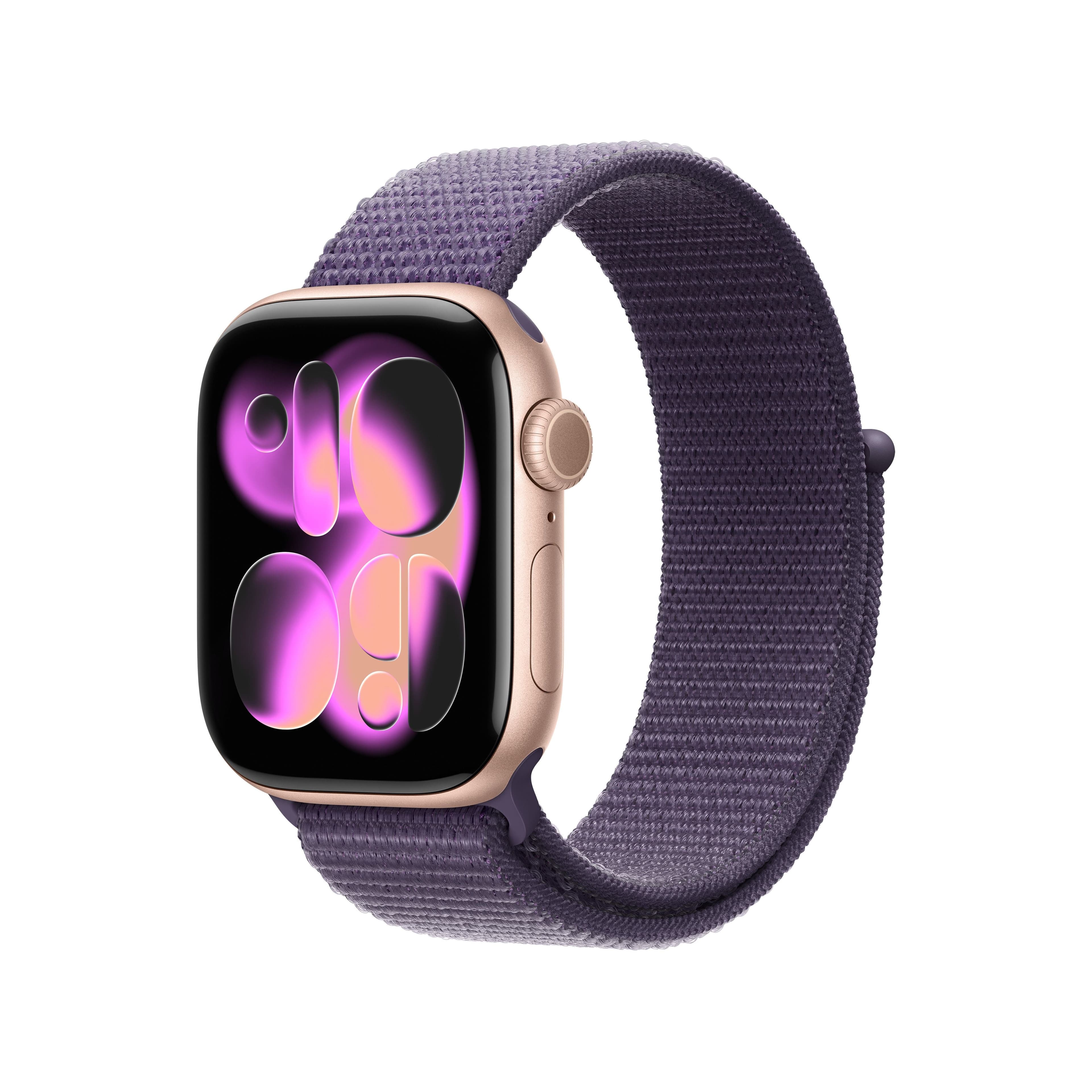 Řemínek pro Apple Watch 38/40/41/42 mm Apple mlžně fialový provlékací sportovní - náhled 2