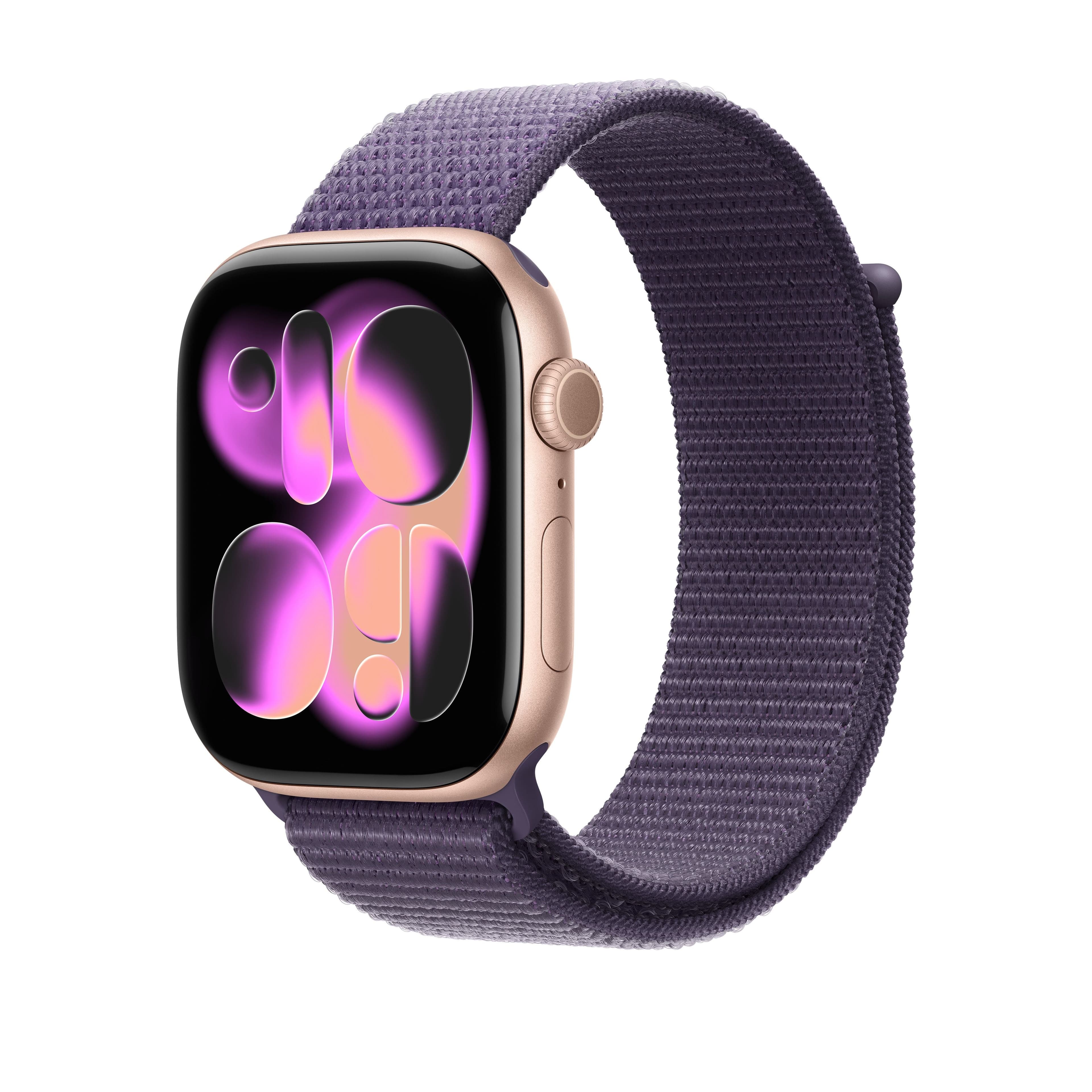 Řemínek pro Apple Watch 44/45/46/49 mm Apple mlžně fialový provlékací sportovní - náhled 2