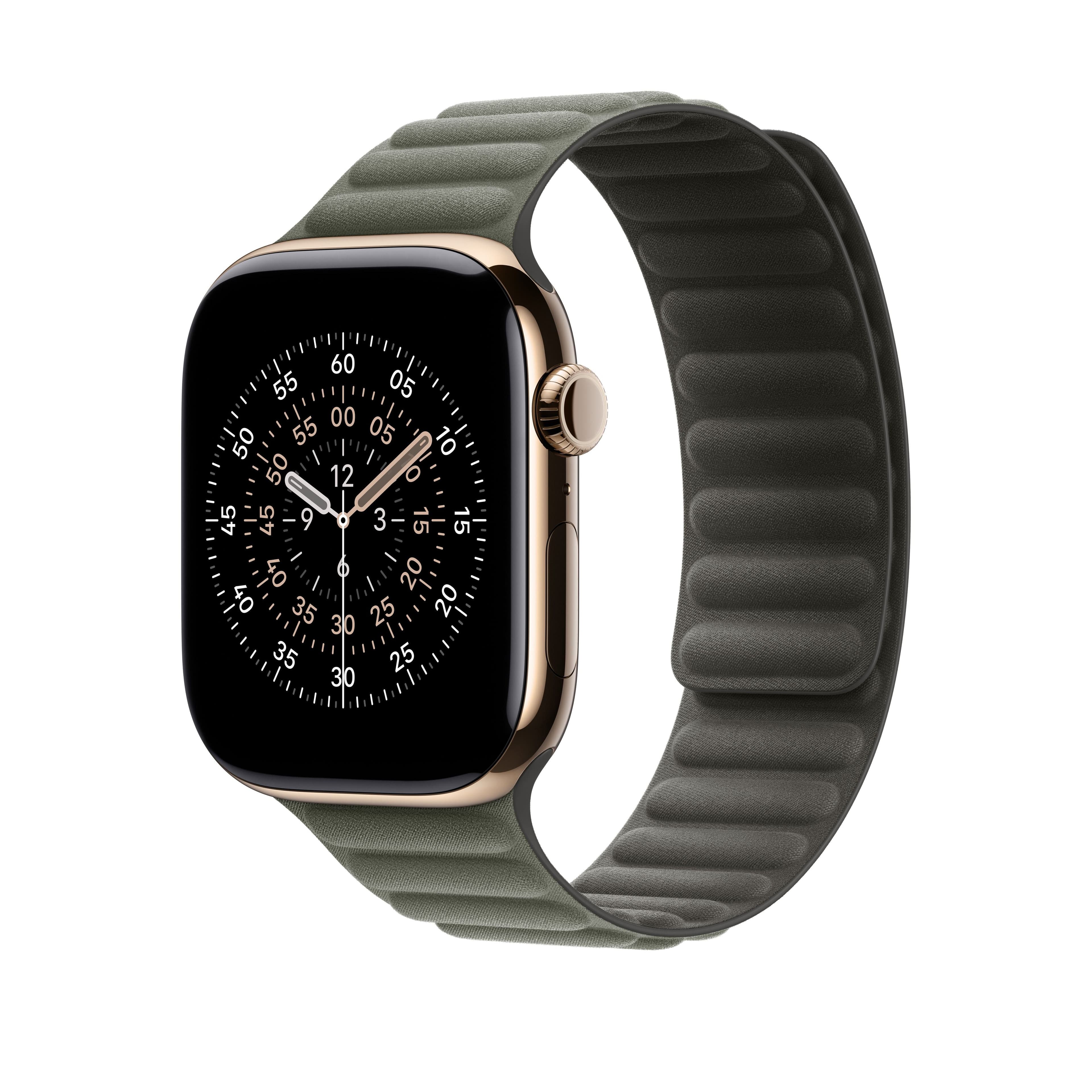 Řemínek pro Apple Watch 44/45/46/49 mm Apple šalvějově šedý magnetický tah - S/M - náhled 2