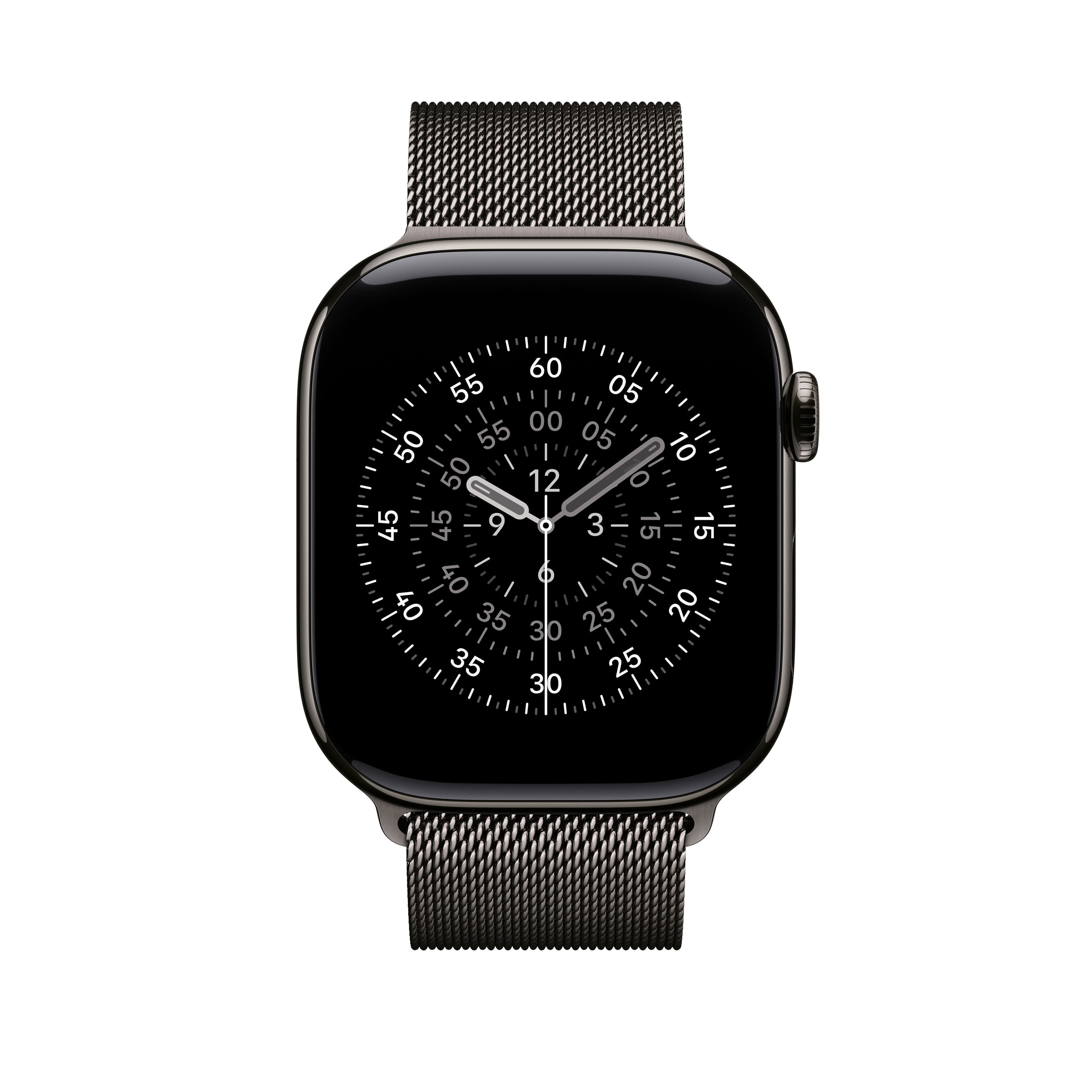 Řemínek pro Apple Watch 44/45/46/49 mm Apple břidlicově šedý milánský tah - S/M - náhled 3