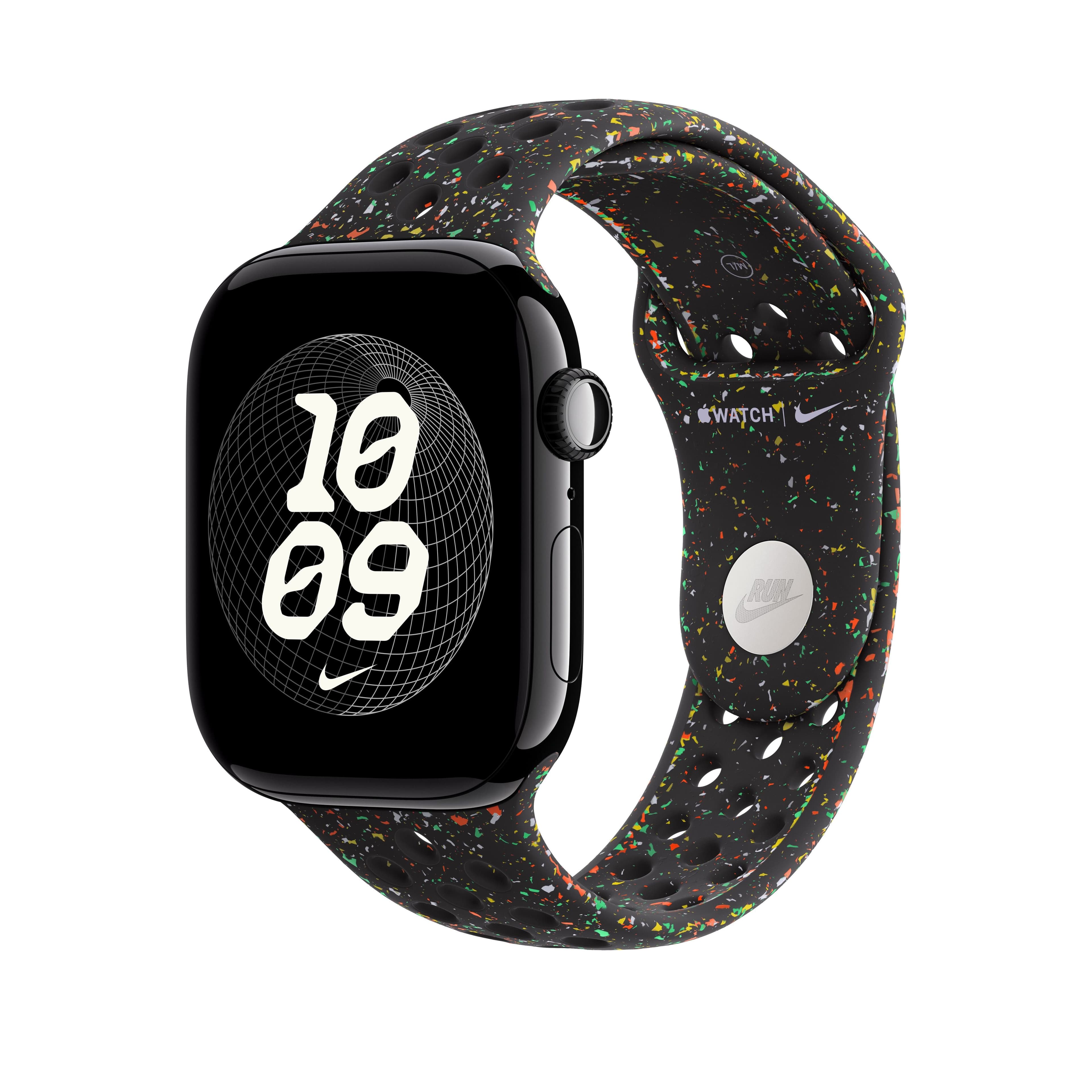 Řemínek pro Apple Watch 44/45/46/49 mm Apple Midnight Black sportovní Nike - M/L - náhled 2