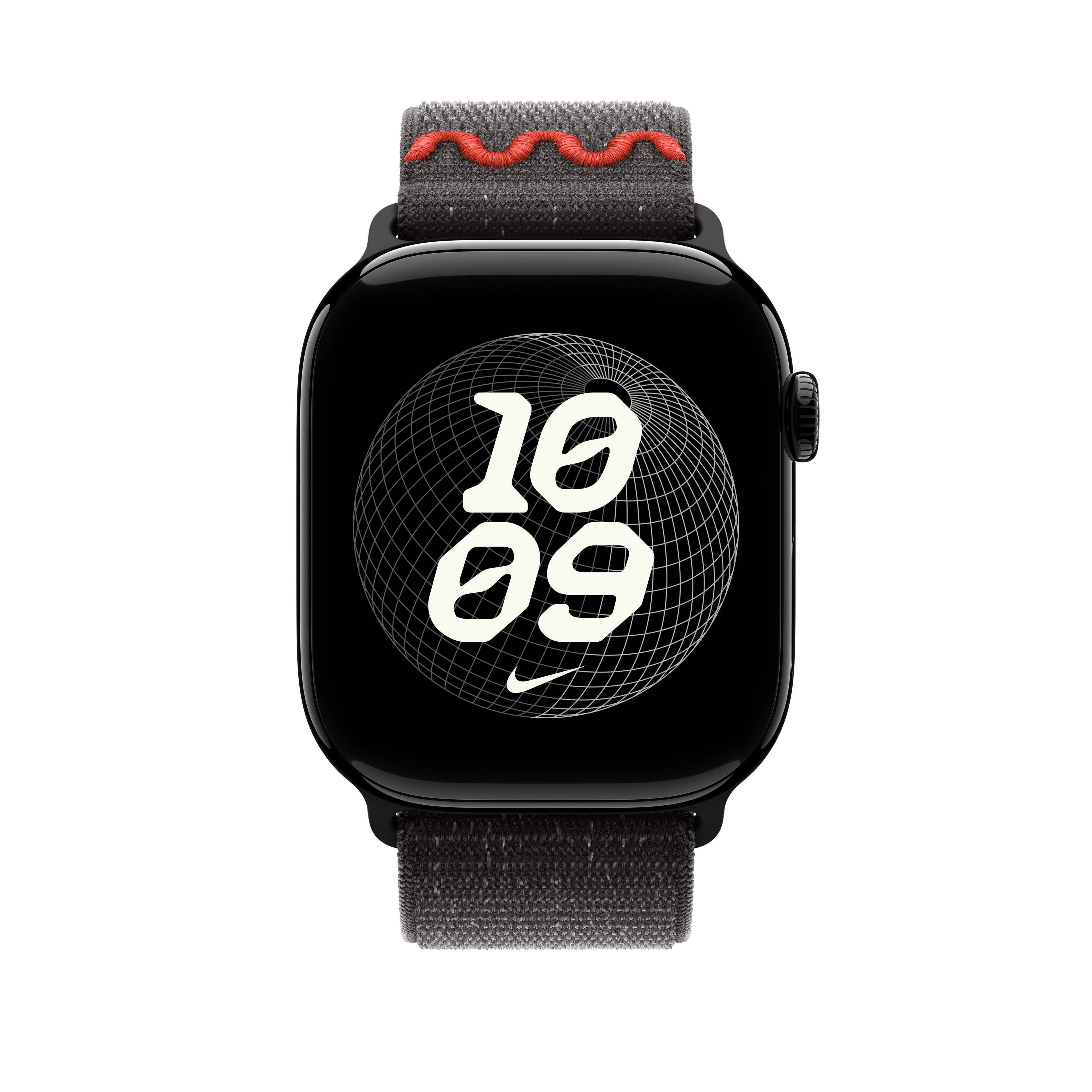 Řemínek pro Apple Watch 44/45/46/49 mm Apple Midnight Black provlékací sportovní Nike - náhled 3