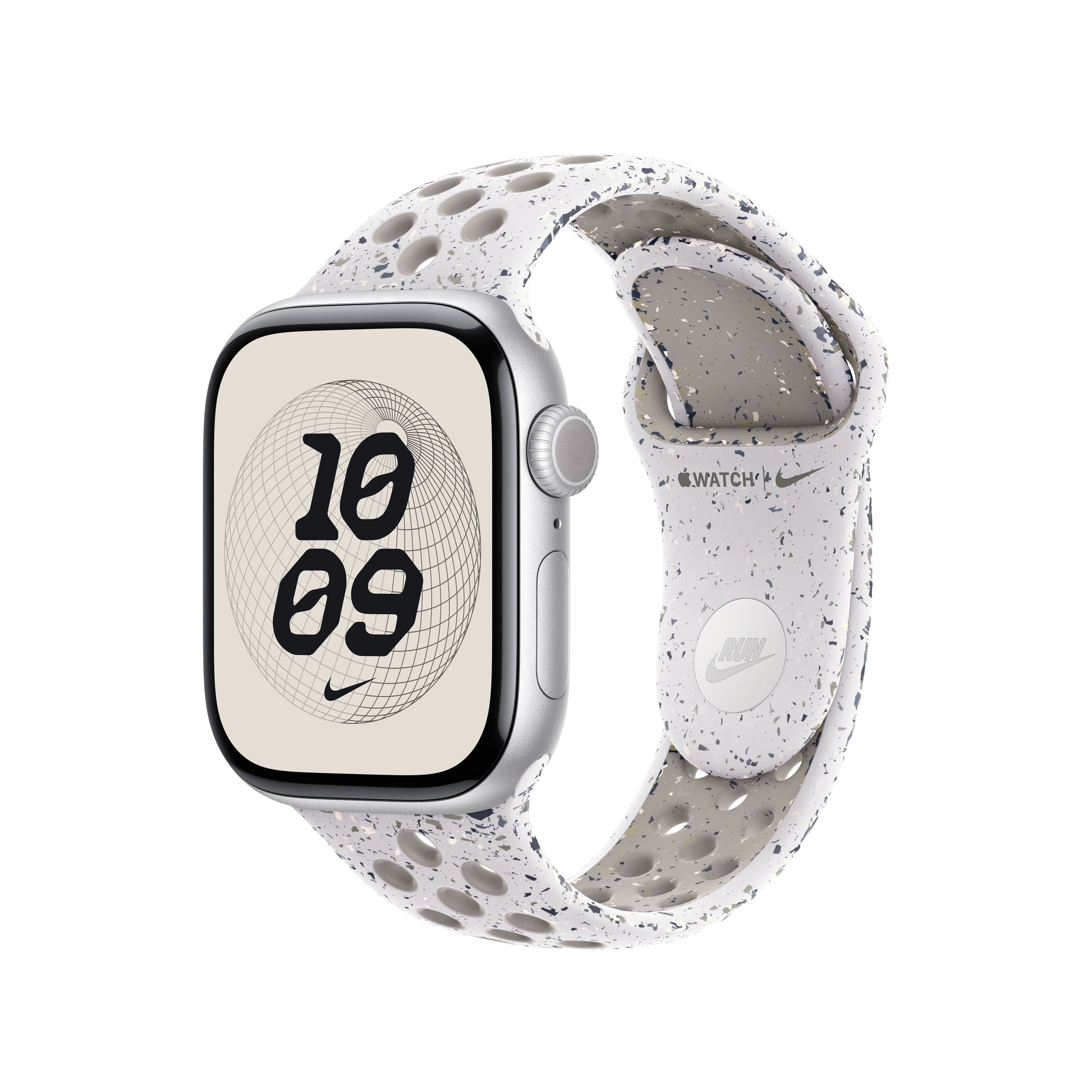 Řemínek pro Apple Watch 38/40/41/42 mm Apple Veiled Grey sportovní Nike - S/M - náhled 2