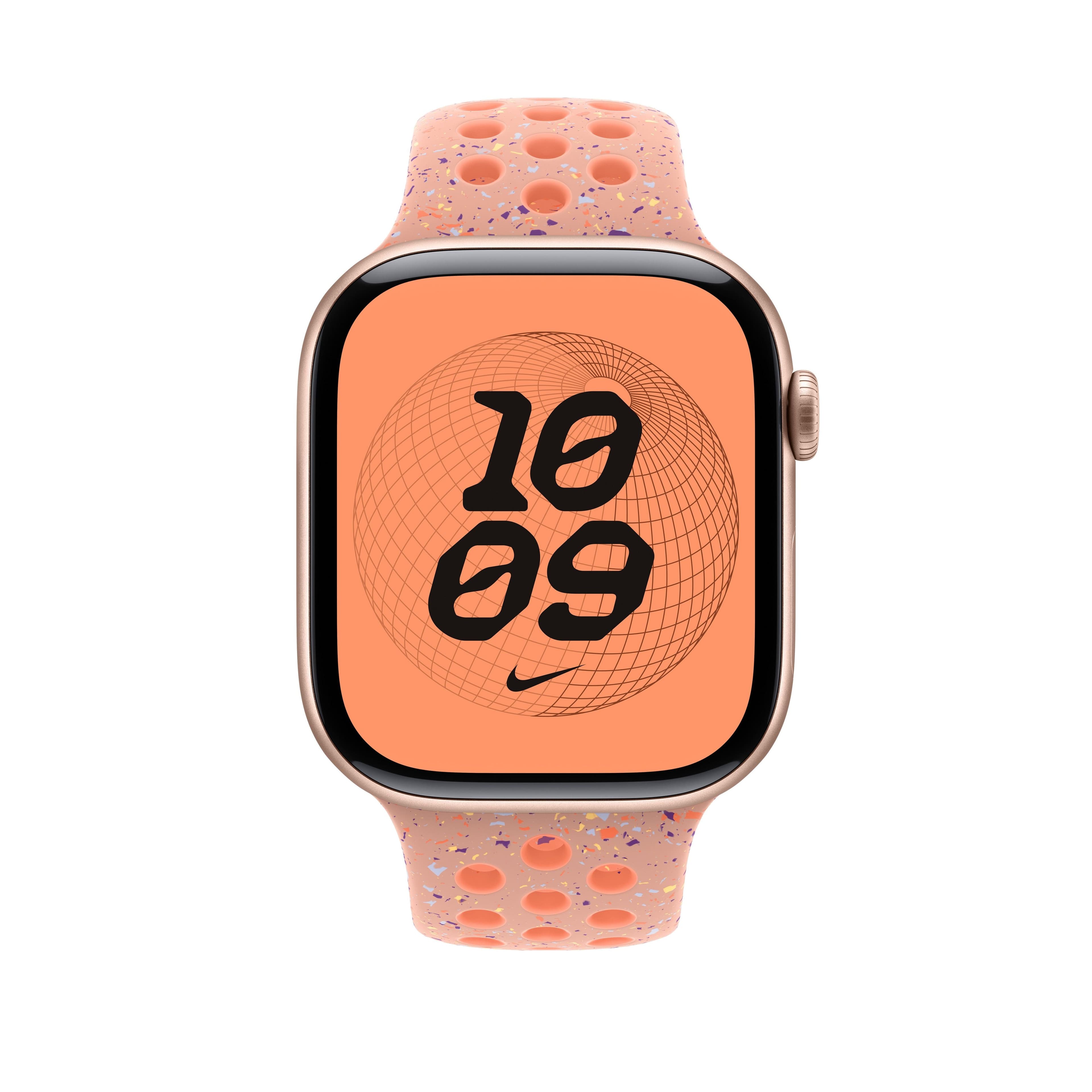 Řemínek pro Apple Watch 44/45/46/49 mm Apple Alpenglow Pink sportovní Nike - M/L - náhled 3