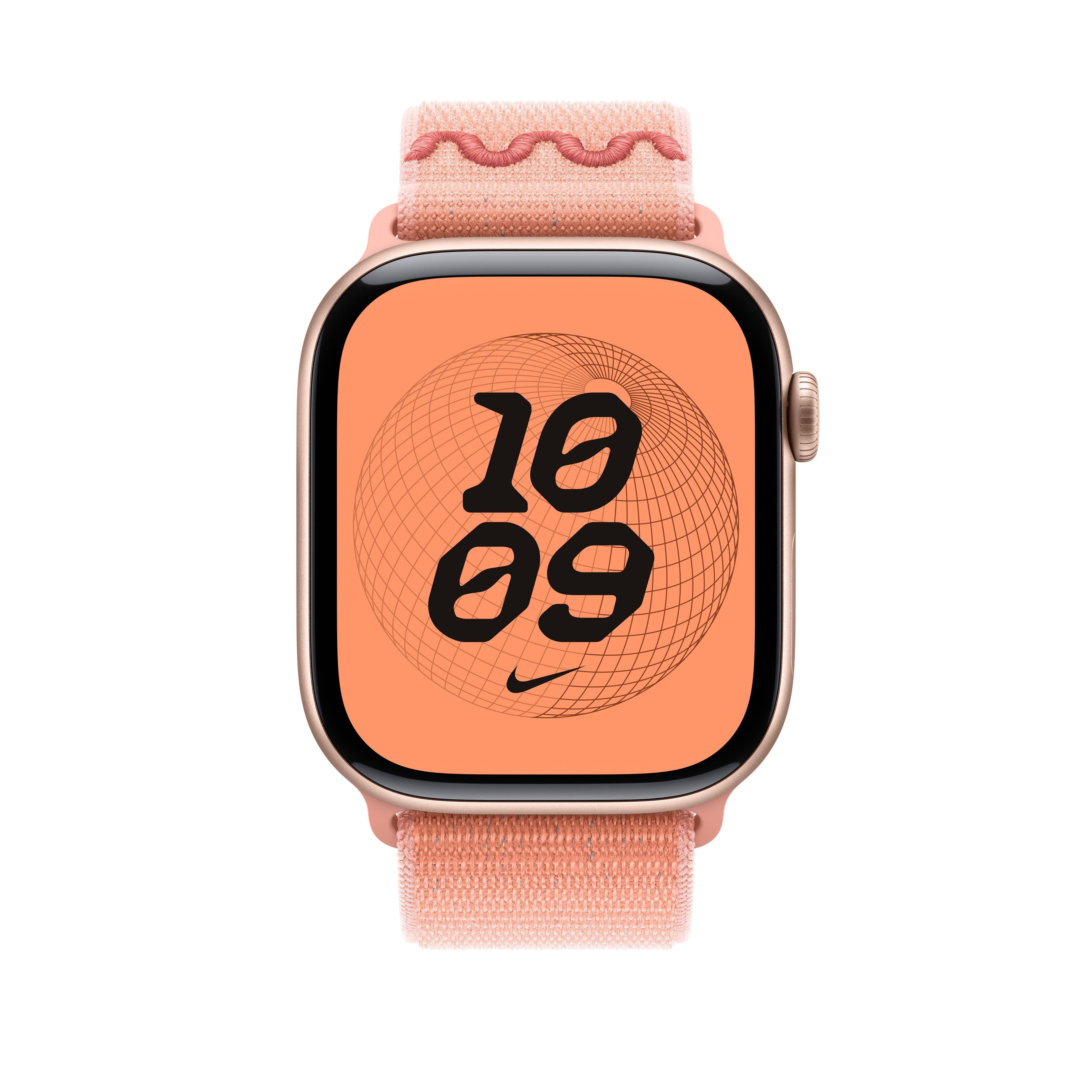Řemínek pro Apple Watch 44/45/46/49 mm Apple Alpenglow Pink provlékací sportovní Nike - náhled 3
