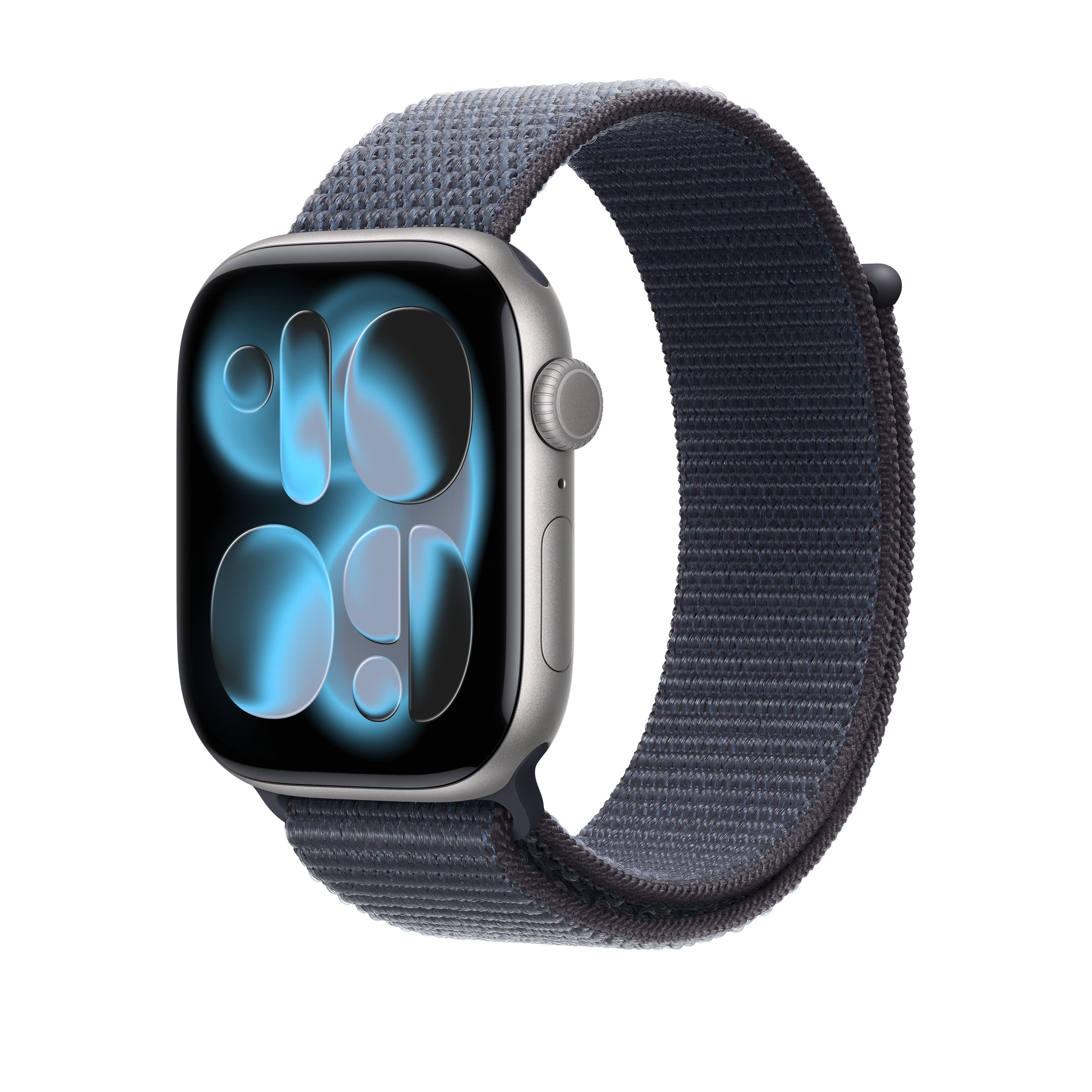 Řemínek pro Apple Watch 44/45/46/49 mm Apple ocelově modrý provlékací sportovní - náhled 2