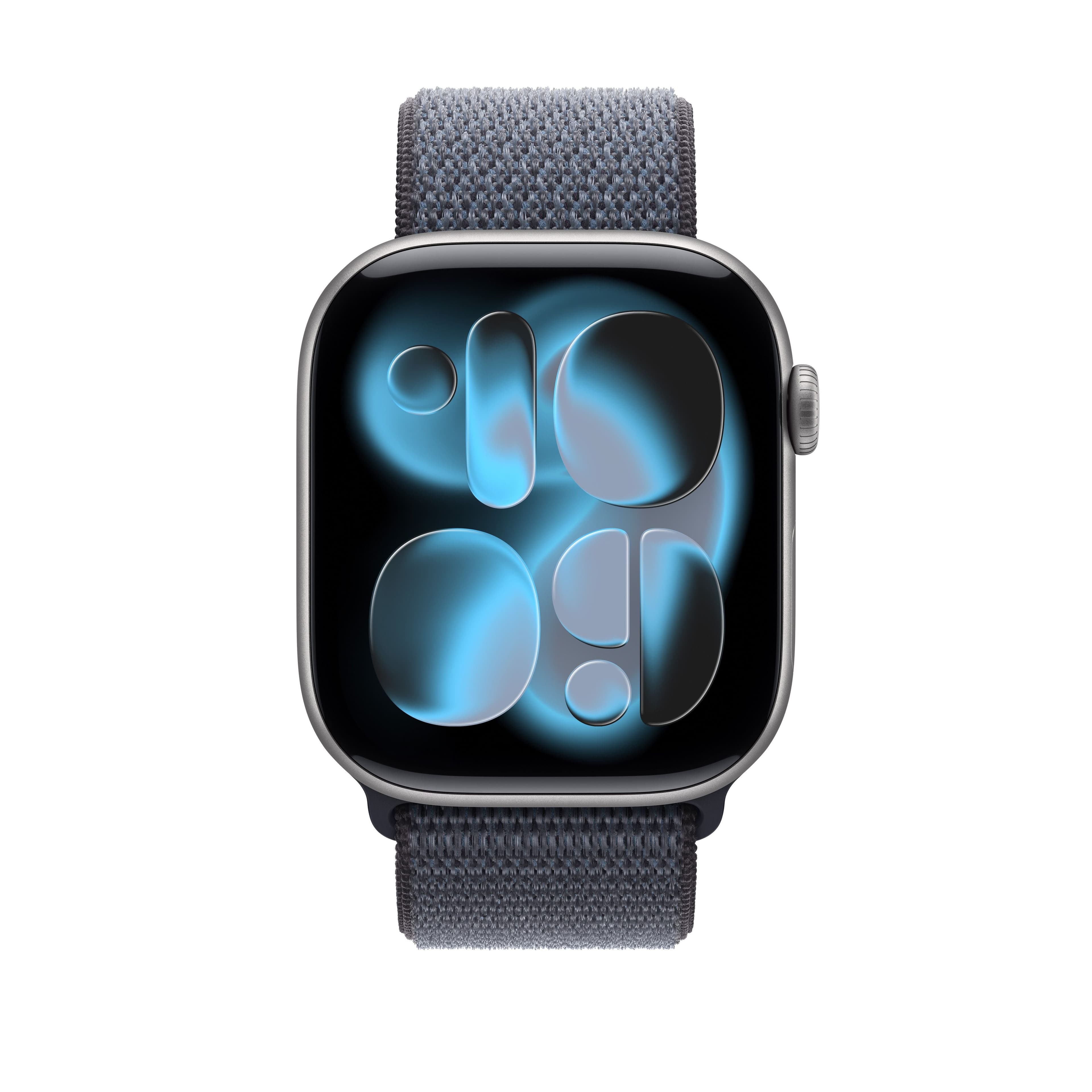 Řemínek pro Apple Watch 44/45/46/49 mm Apple ocelově modrý provlékací sportovní - náhled 3