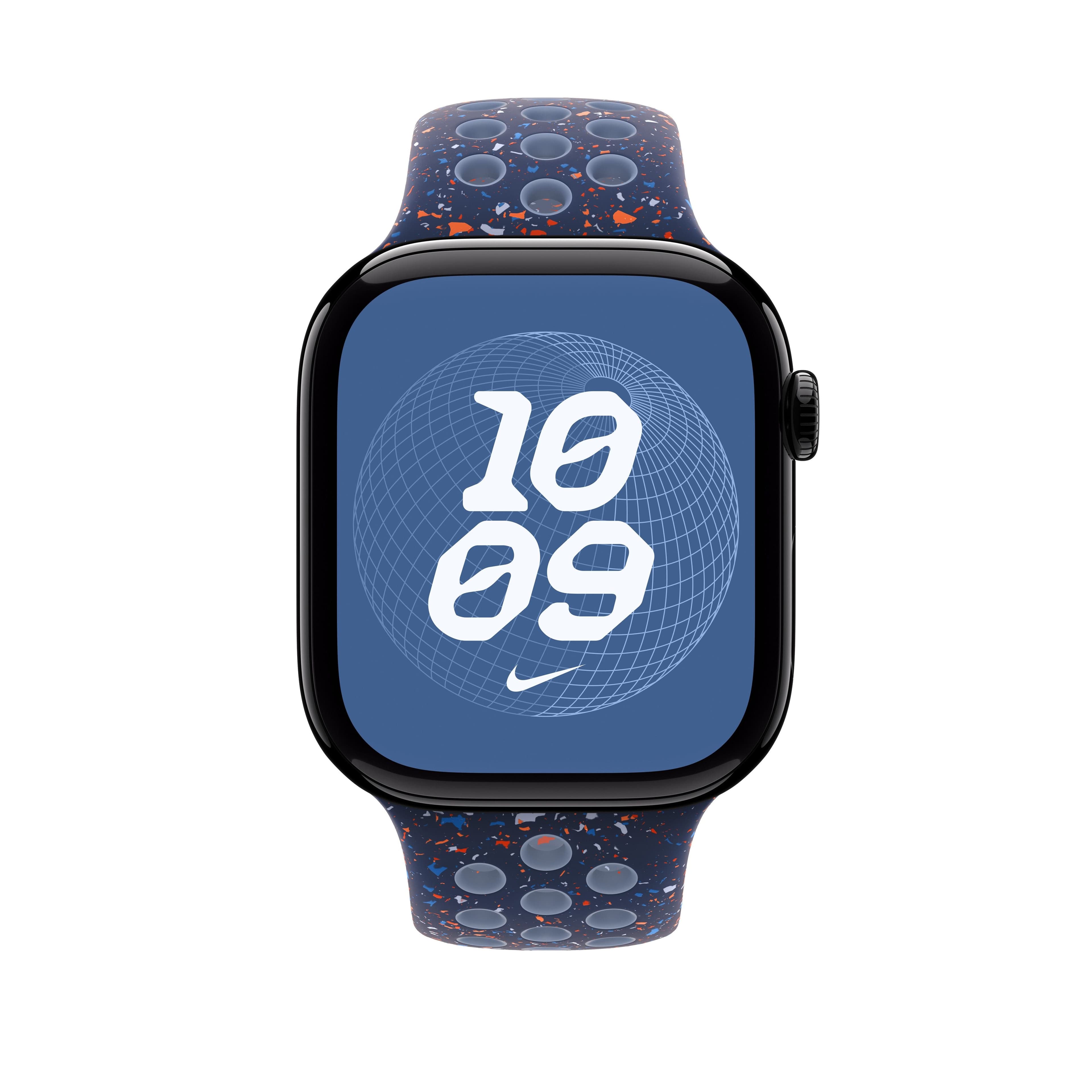 Řemínek pro Apple Watch 44/45/46/49 mm Apple Blue Ribbon sportovní Nike - S/M - náhled 3