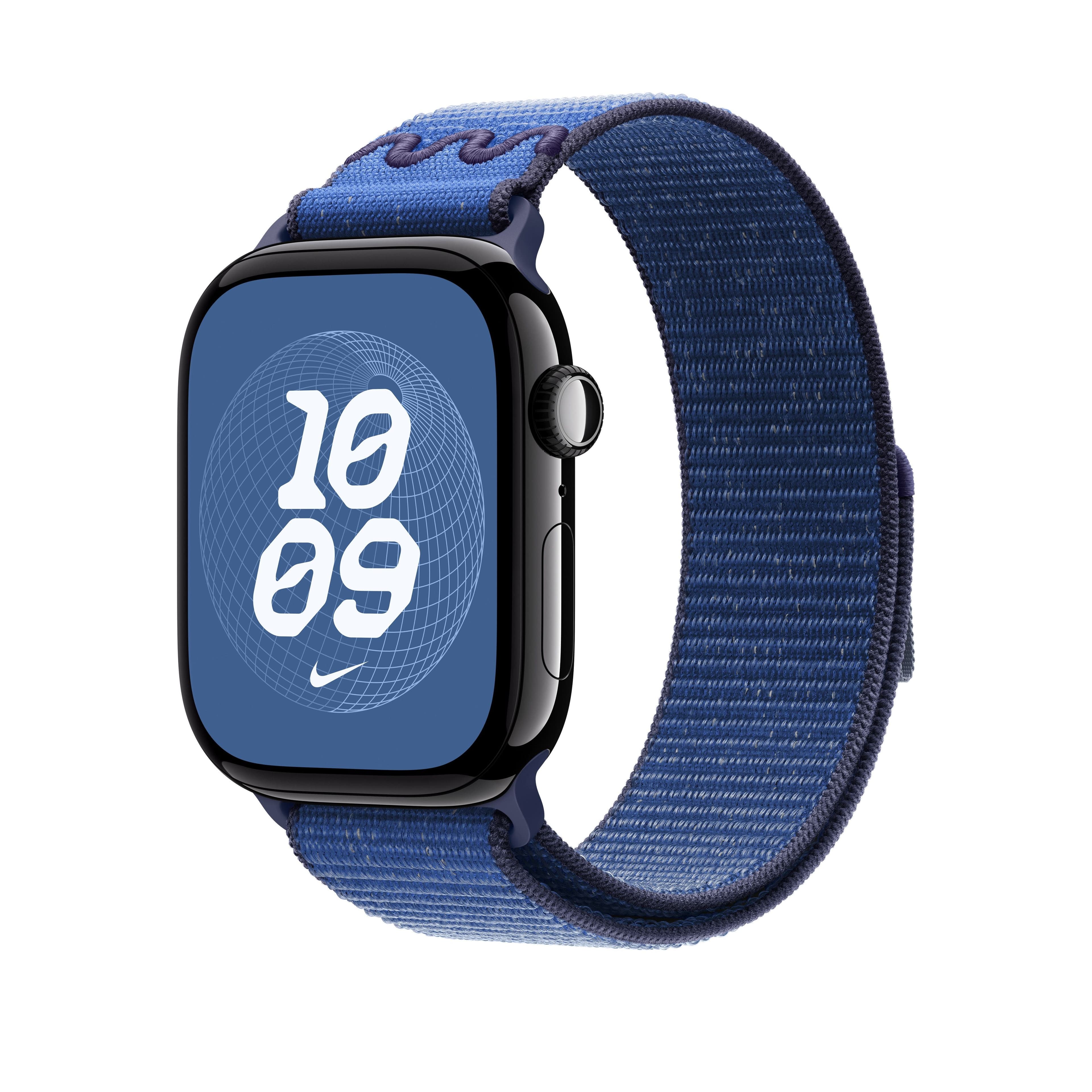 Řemínek pro Apple Watch 44/45/46/49 mm Apple Blue Ribbon provlékací sportovní Nike - náhled 2