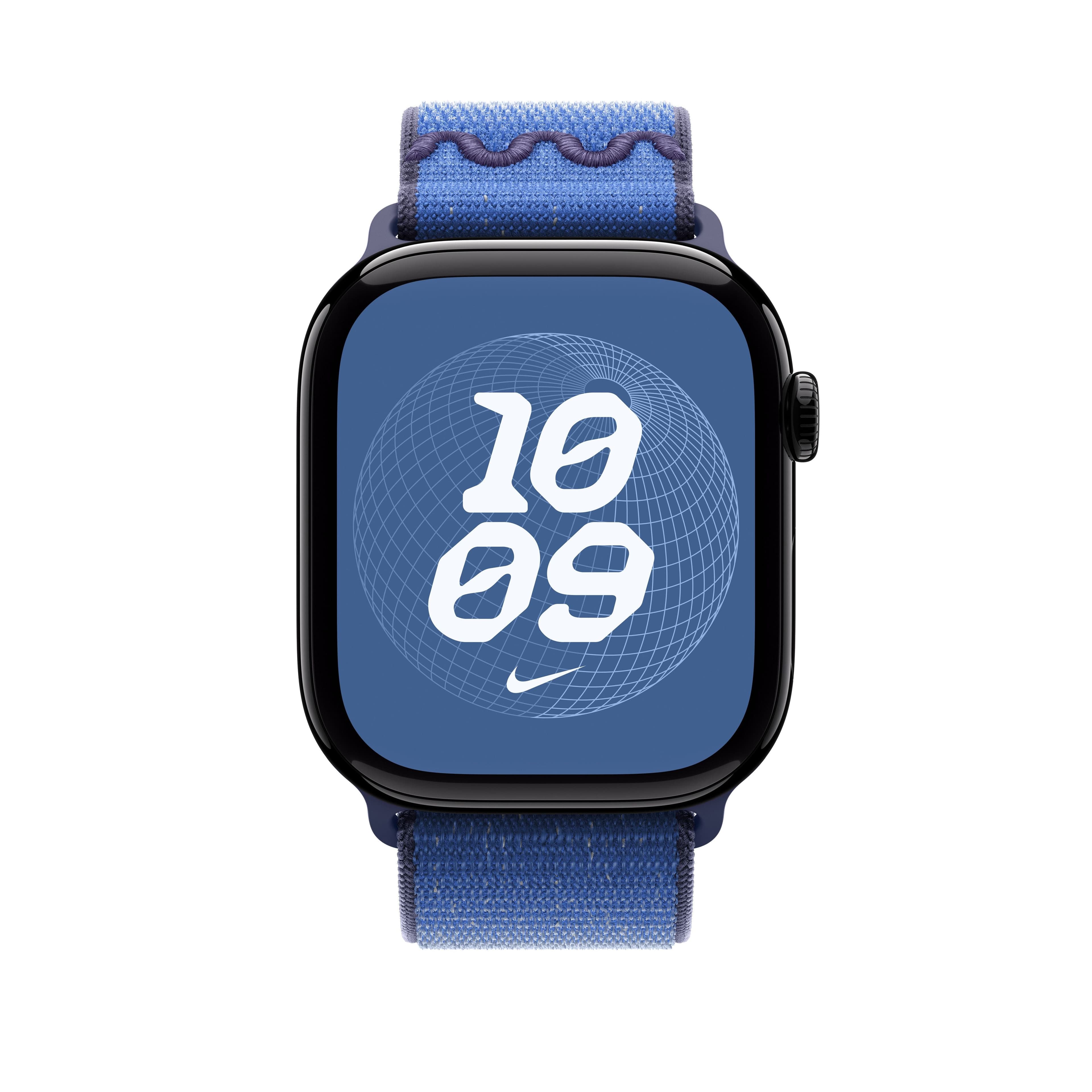 Řemínek pro Apple Watch 44/45/46/49 mm Apple Blue Ribbon provlékací sportovní Nike - náhled 3