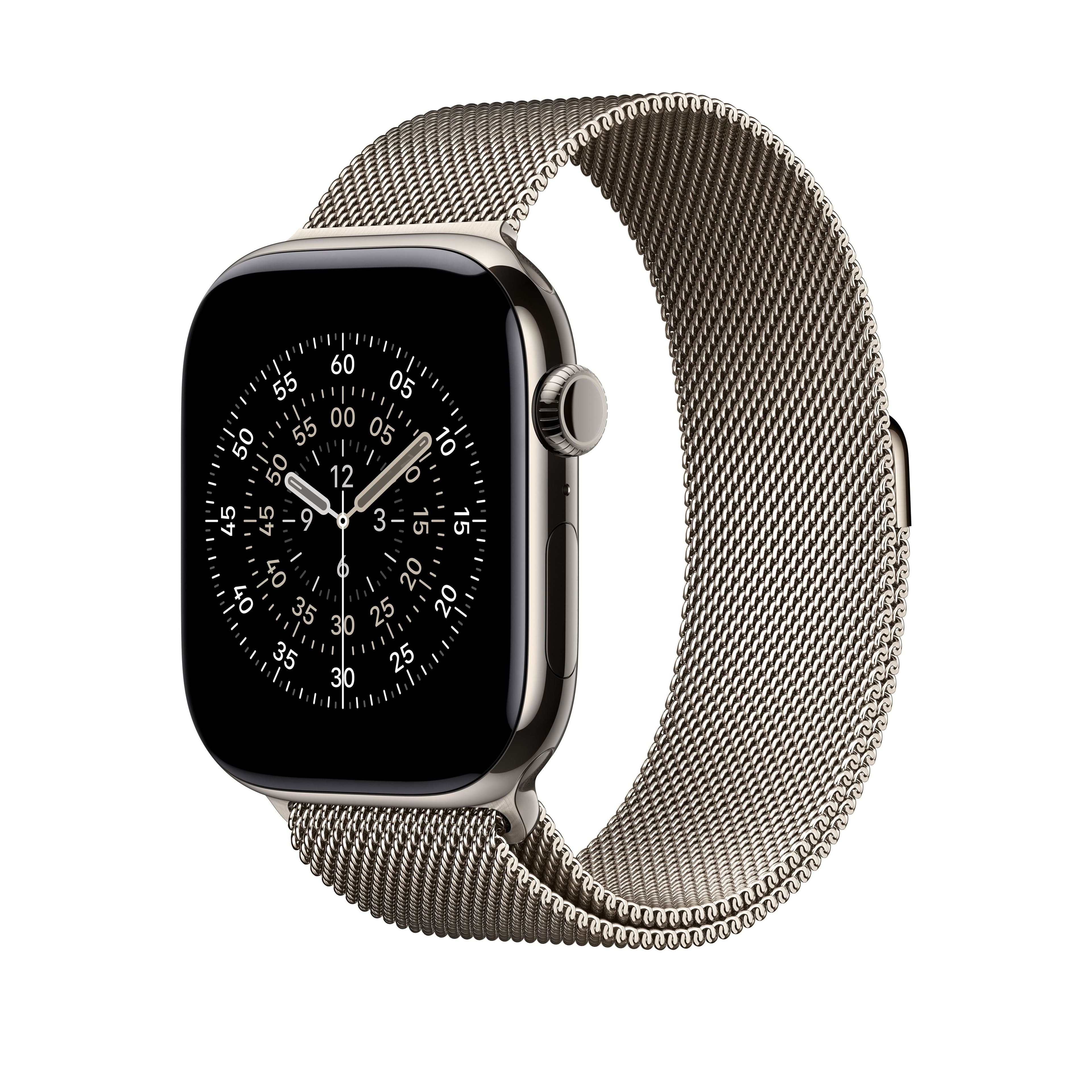 Řemínek pro Apple Watch 44/45/46/49 mm Apple přírodní milánský tah - S/M - náhled 2