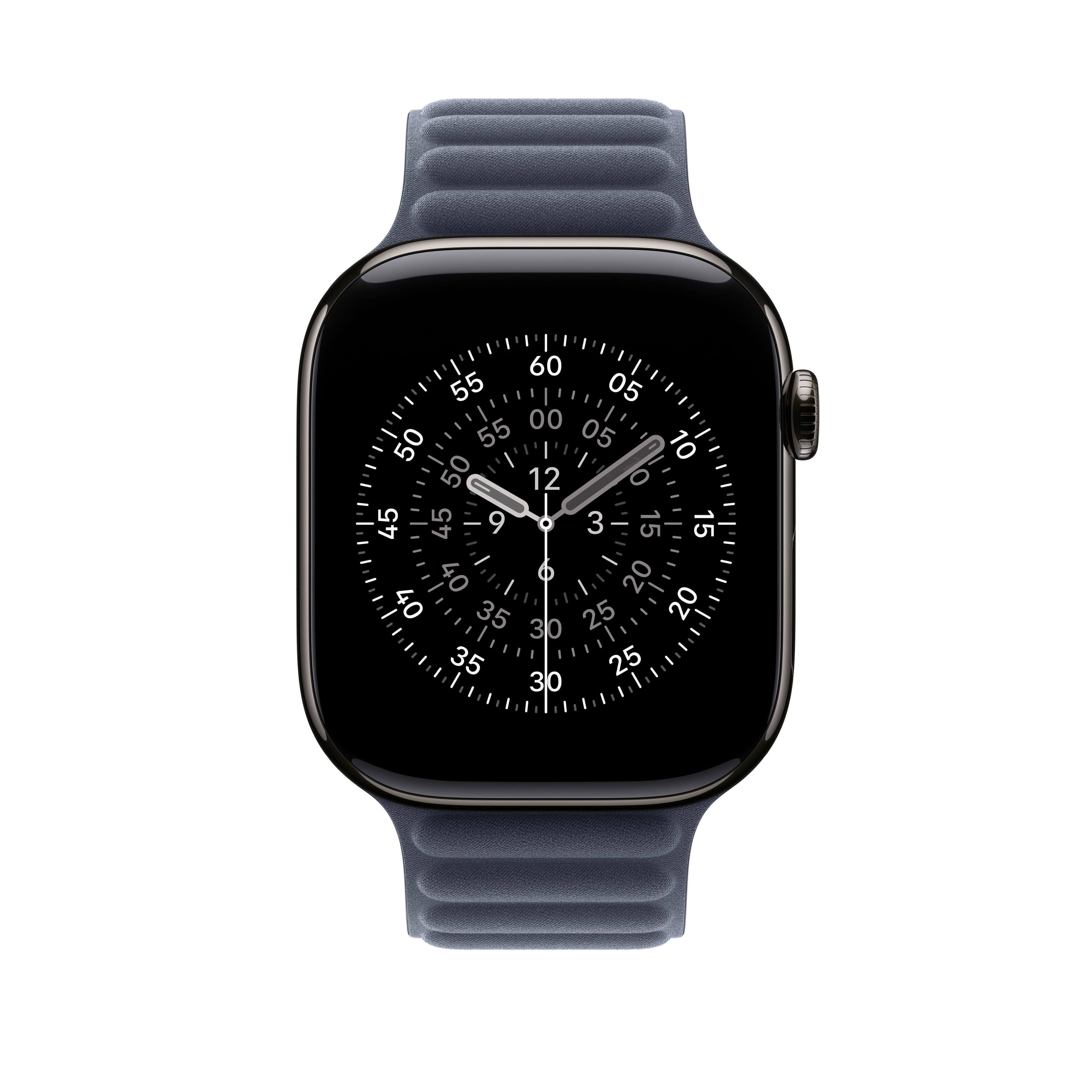 Řemínek pro Apple Watch 44/45/46/49 mm Apple námořnicky modrý magnetický tah - M/L - náhled 3