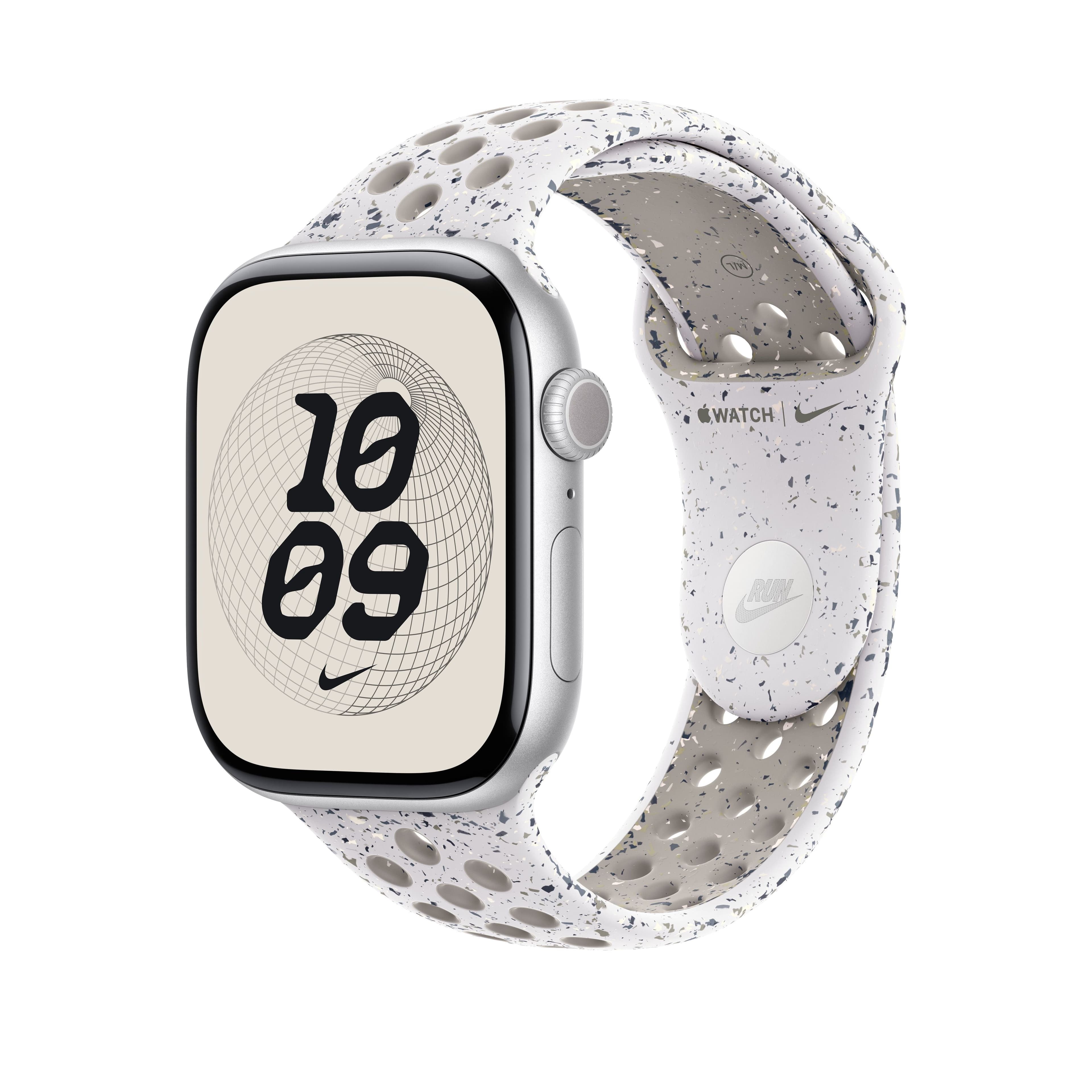 Řemínek pro Apple Watch 44/45/46/49 mm Apple Veiled Grey sportovní Nike - S/M - náhled 2