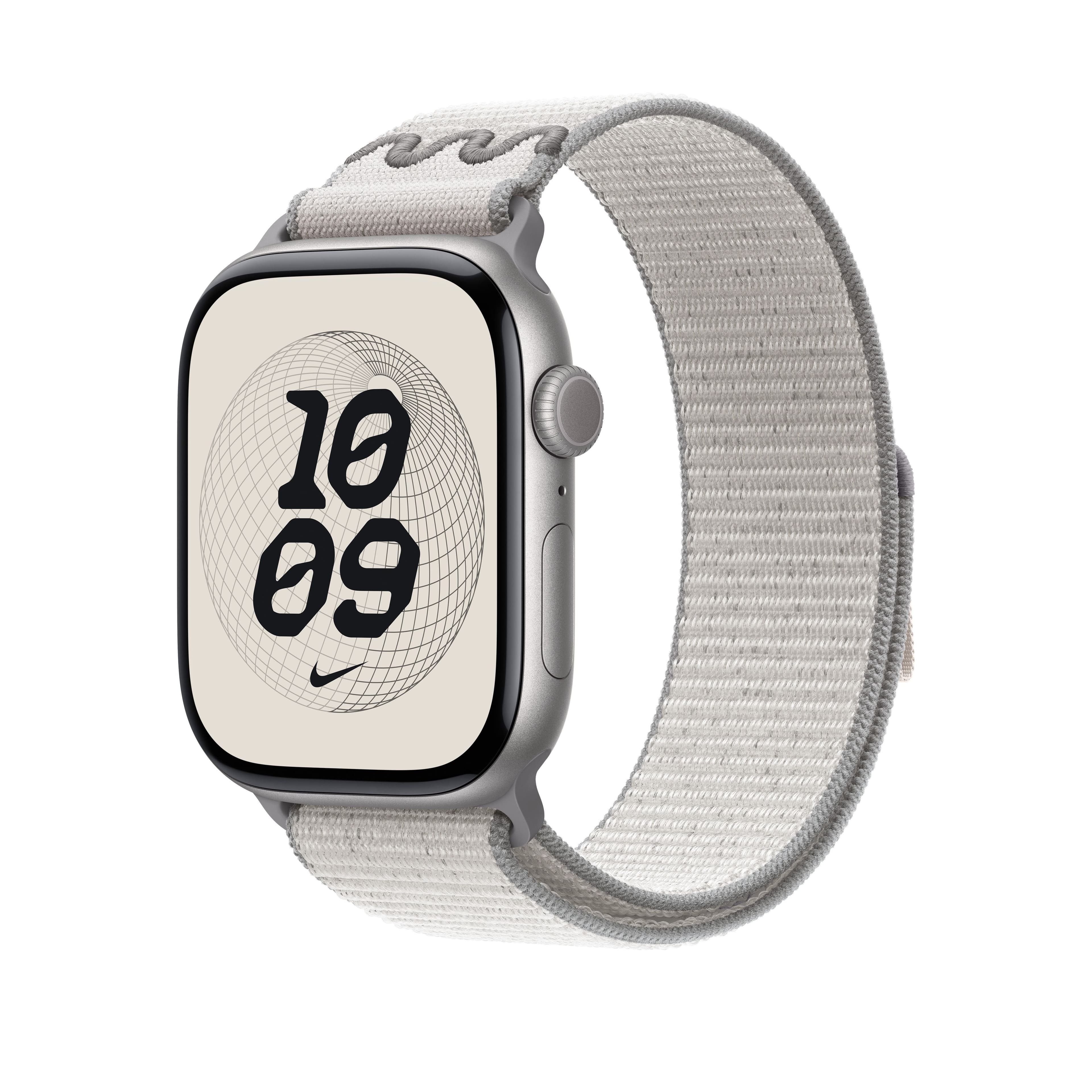 Řemínek pro Apple Watch 44/45/46/49 mm Apple Veiled Grey sportovní provlékací Nike - náhled 2