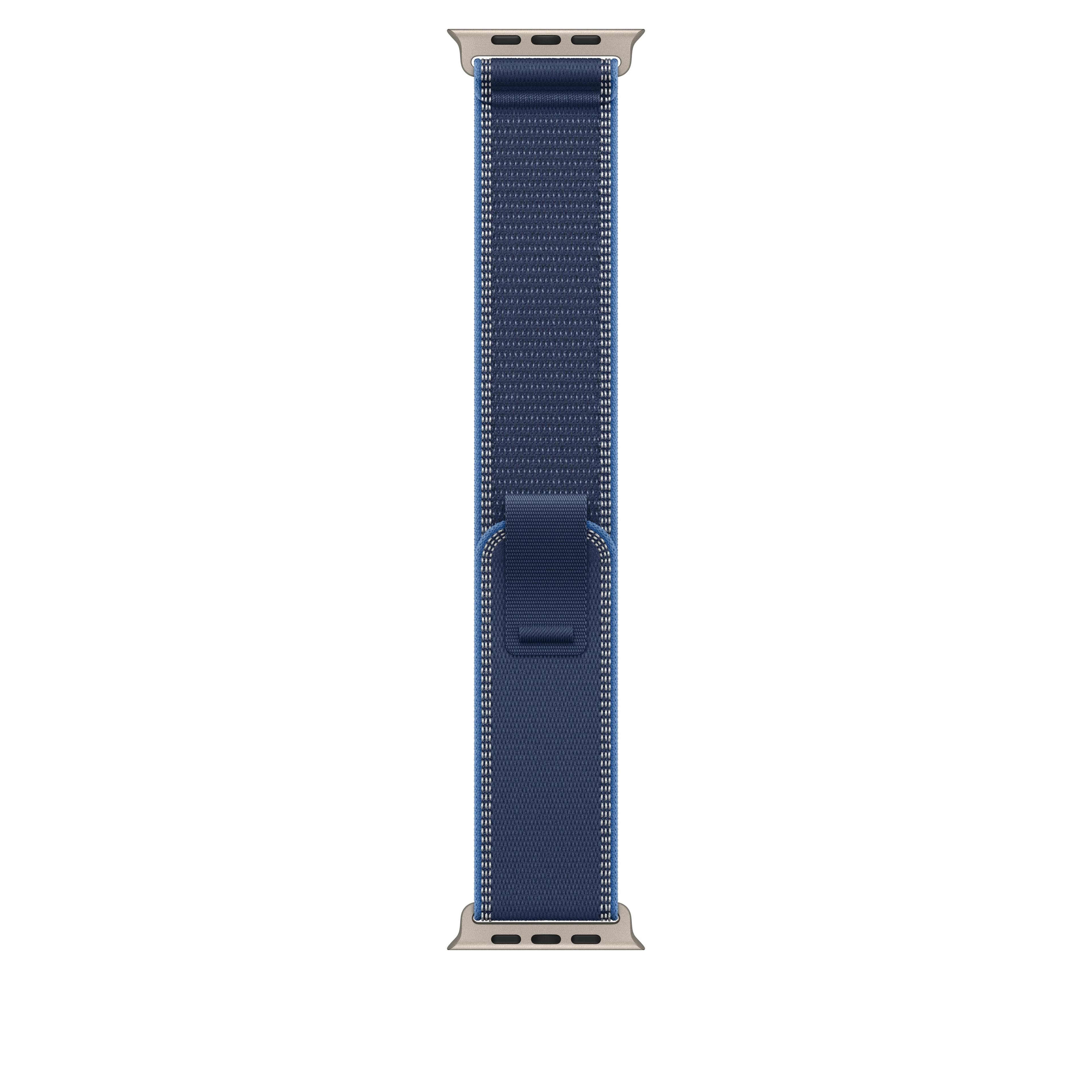 Řemínek pro Apple Watch 44/45/46/49 mm Apple modrý / jasně modrý Trailový tah - S/M - provedení z přírodního titanu - náhled 1