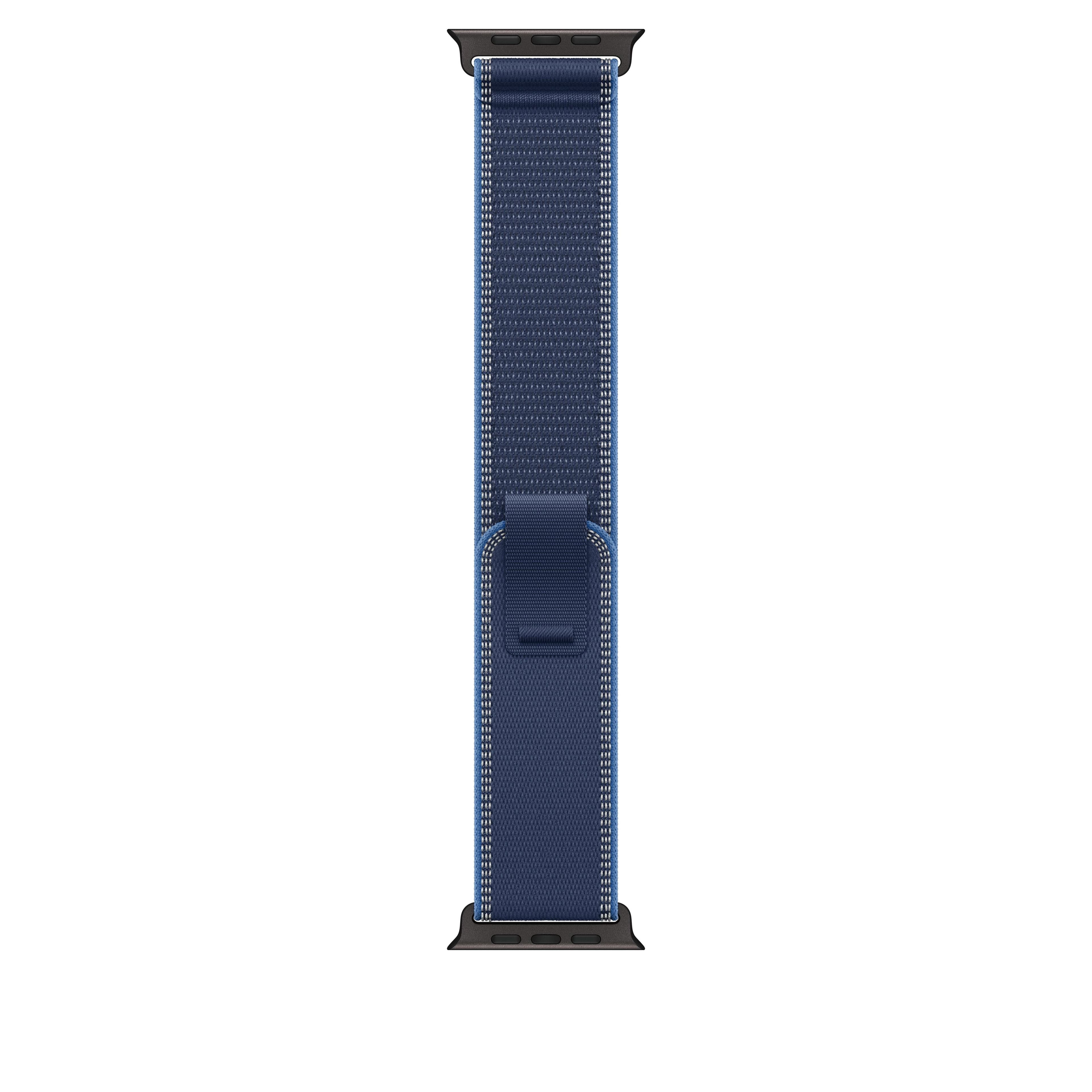 Řemínek pro Apple Watch 44/45/46/49 mm Apple modrý / jasně modrý Trailový tah - M/L - provedení z černého titanu