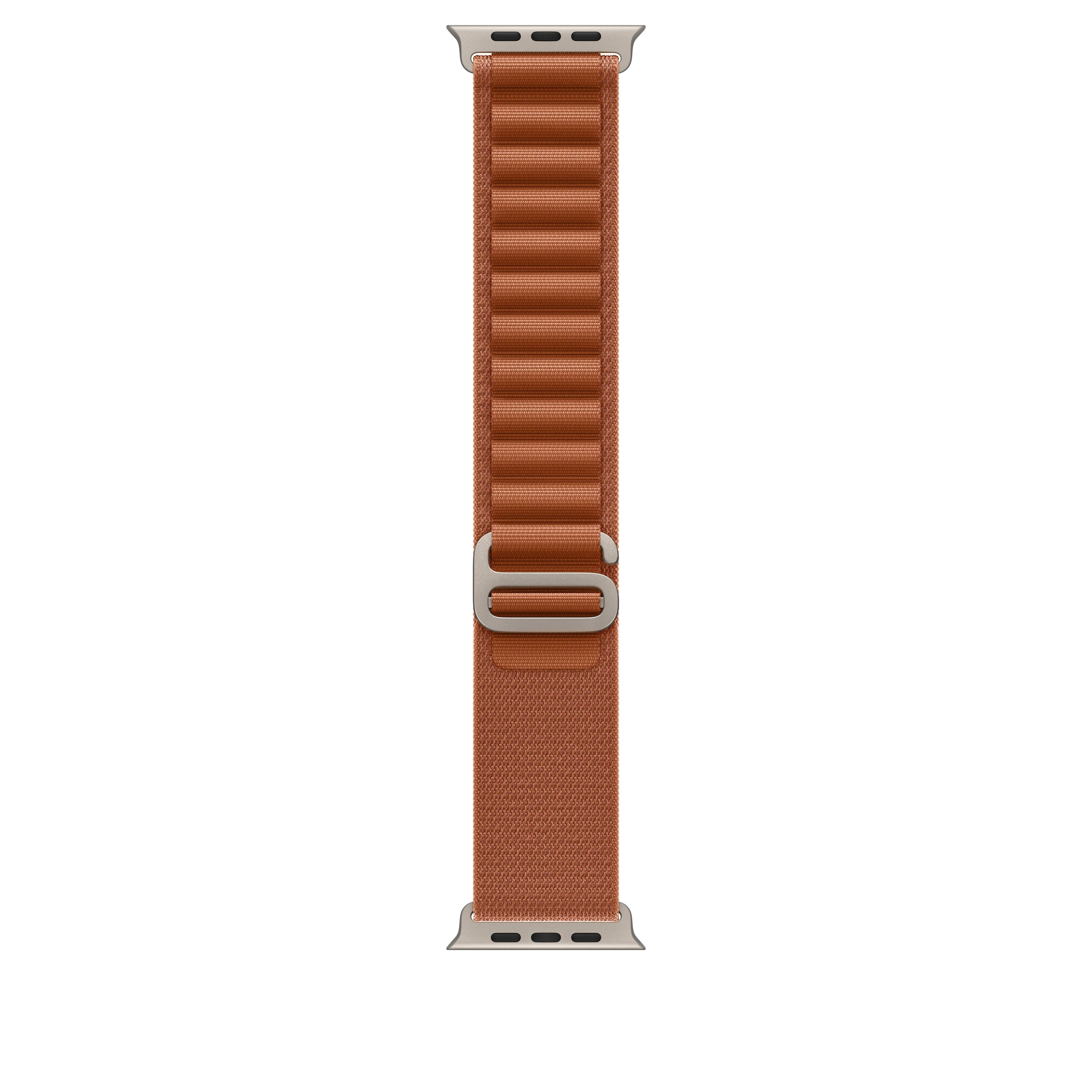 Řemínek pro Apple Watch 44/45/46/49 mm Apple terakotový Alpský tah - střední - provedení z přírodního titanu - náhled 1
