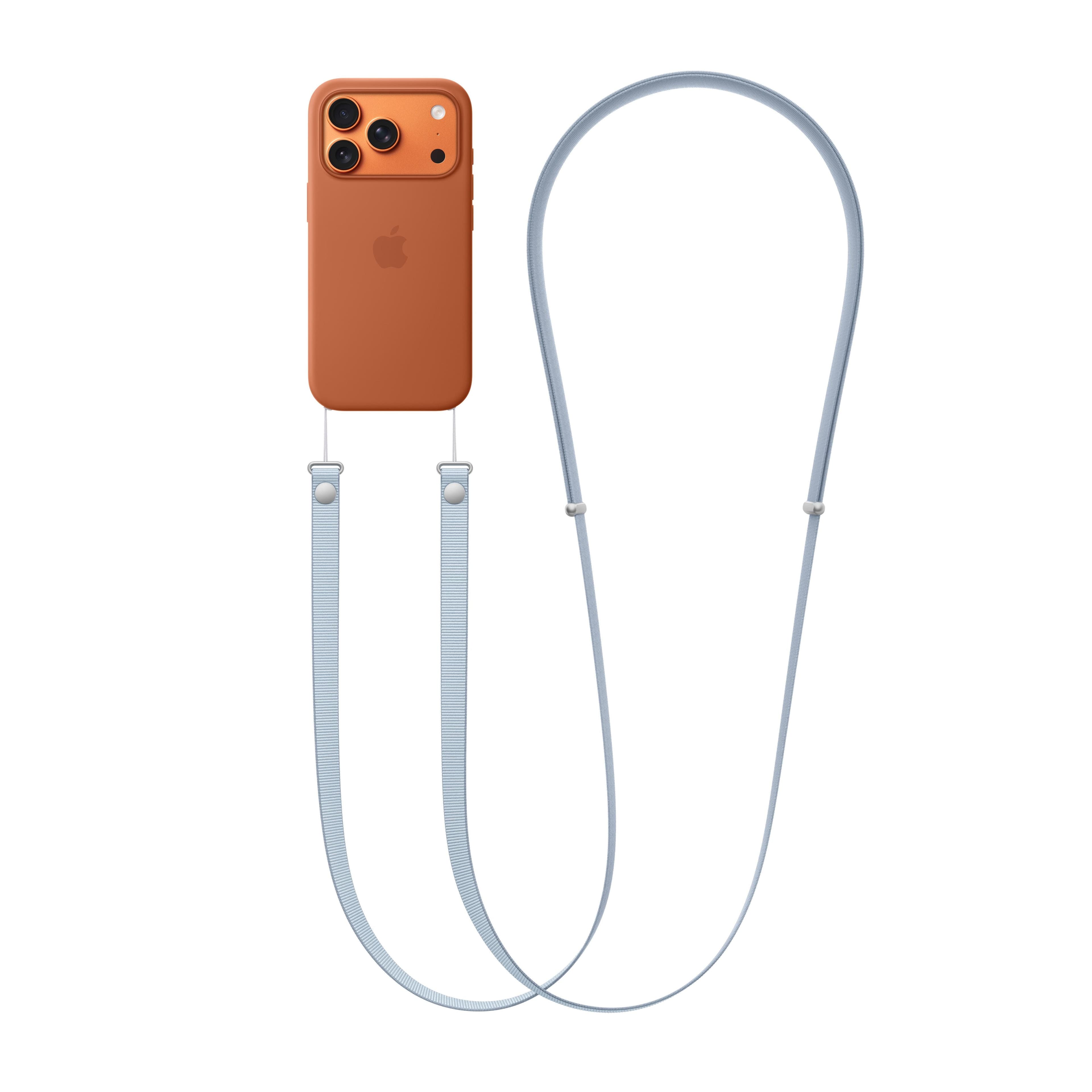 Crossbody popruh Apple - světle modrý - náhled 3