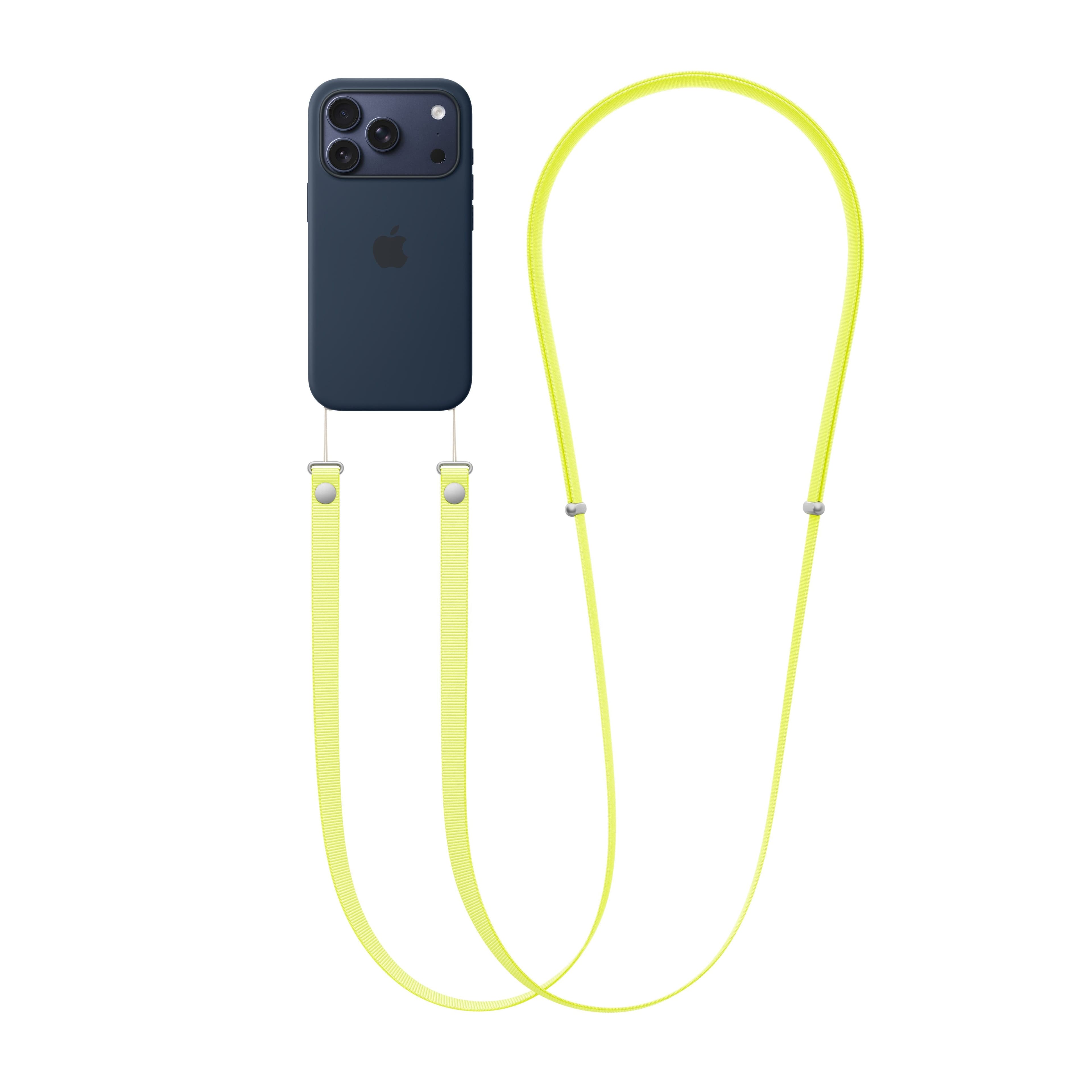 Crossbody popruh Apple - neonově žlutý - náhled 3