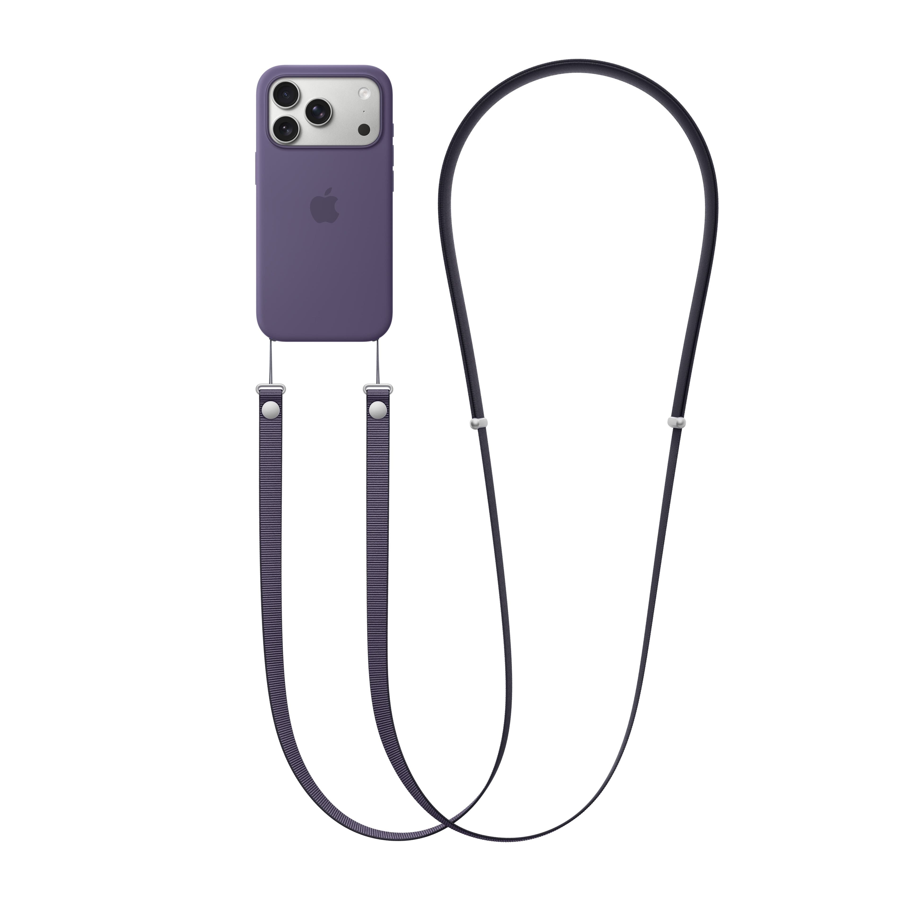 Crossbody popruh Apple - fialový - náhled 3