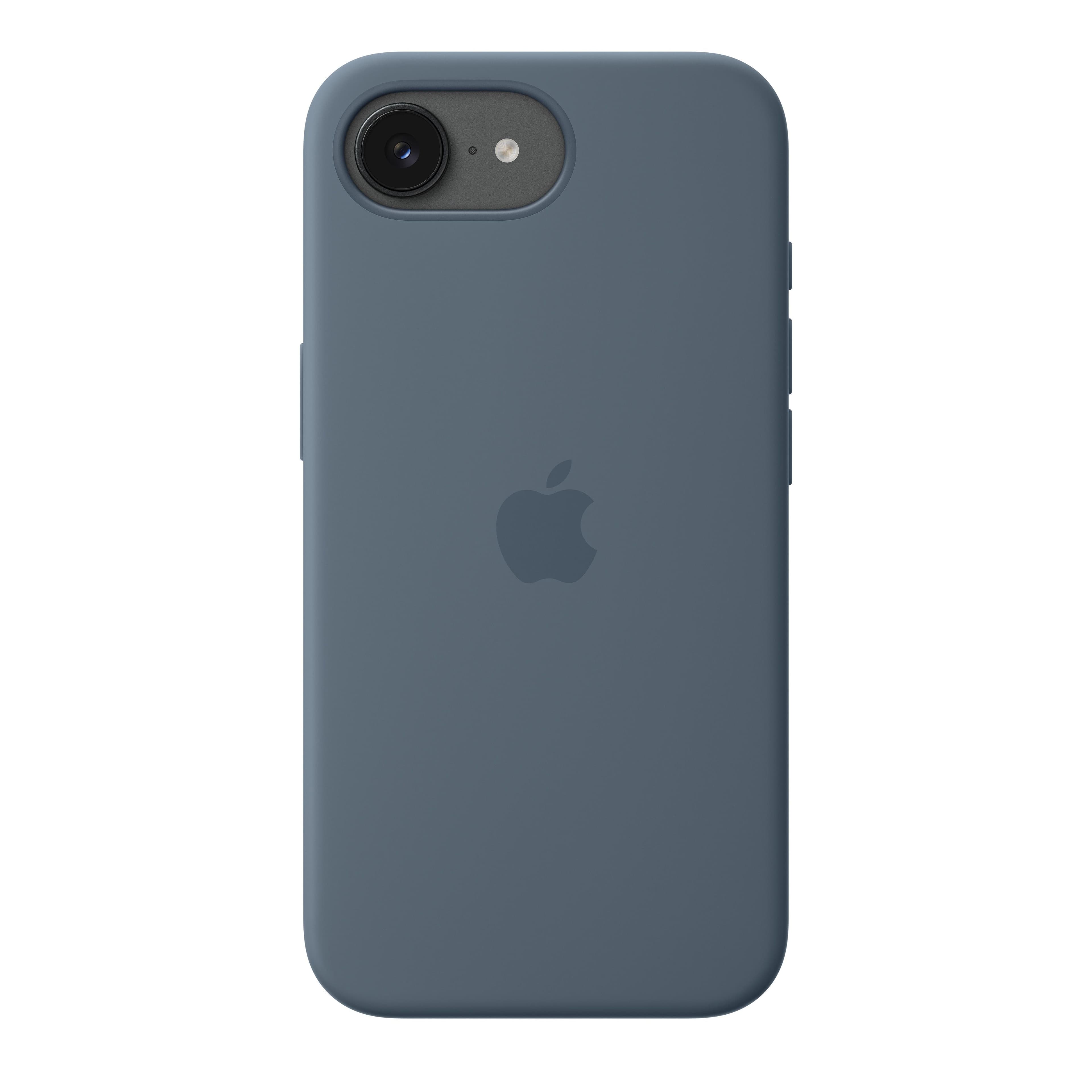 Silikonový kryt s MagSafe na iPhone 17e – ocelově modrý - náhled 3