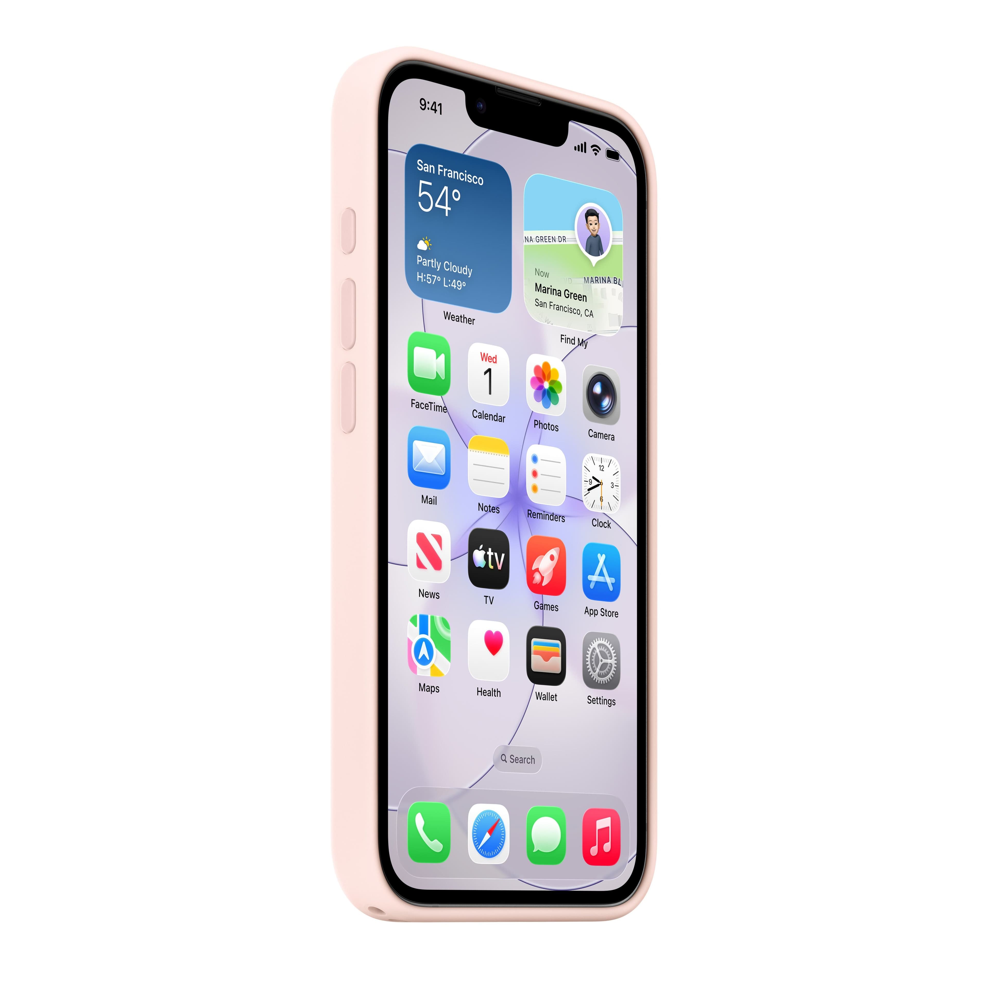Silikonový kryt s MagSafe na iPhone 17e – jemně růžový - náhled 4