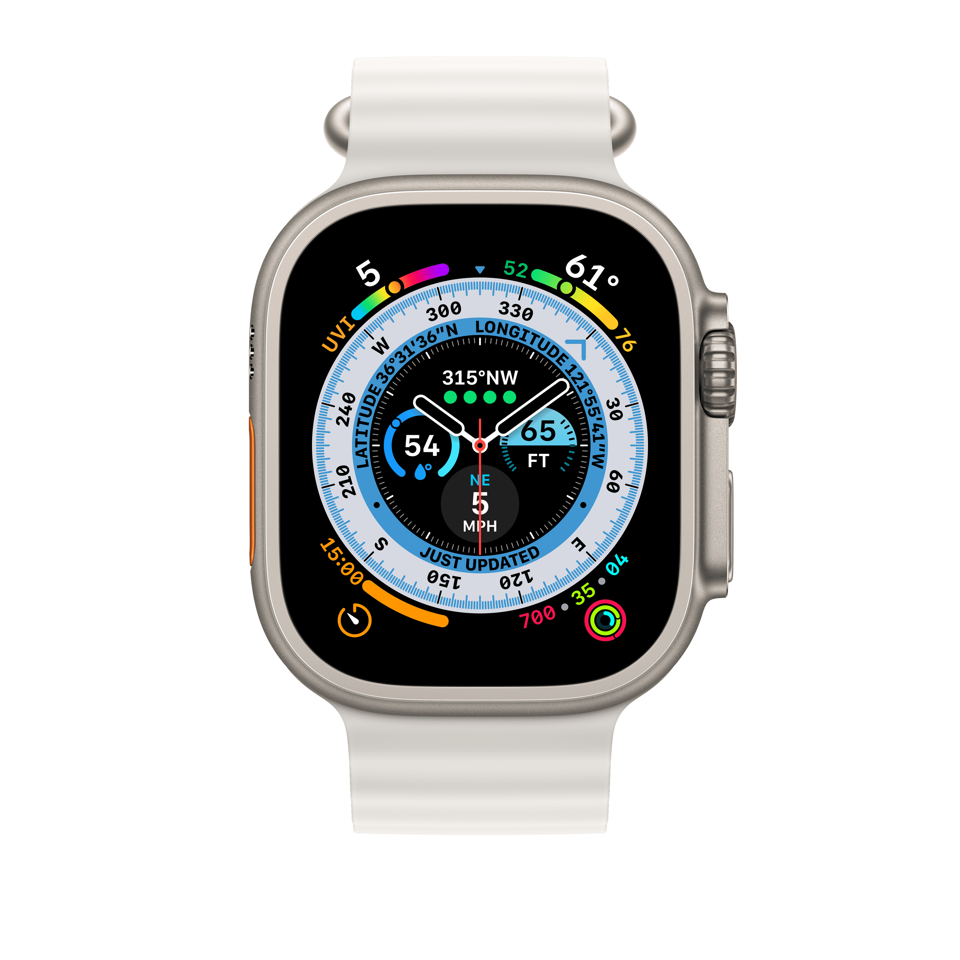 Apple 49mm bílé prodloužení Oceánského řemínku - náhled 3