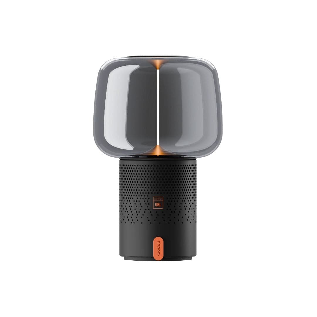 Designová lampa s reproduktorem Kooduu Serena Play - černá