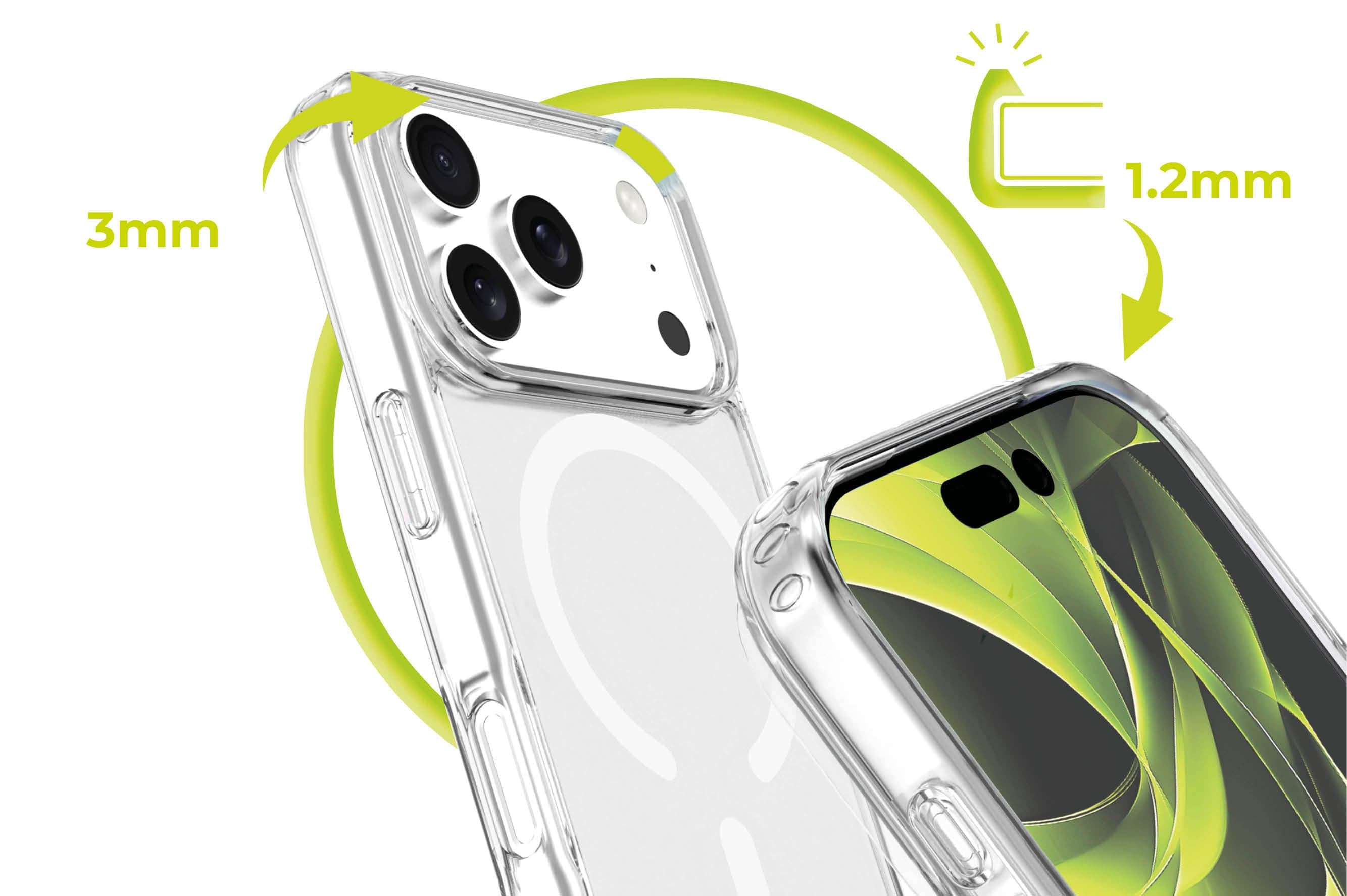 MagSafe kryt pro iPhone 17 Pro Mobile Origin Easy Hybrid - průhledný - náhled 5