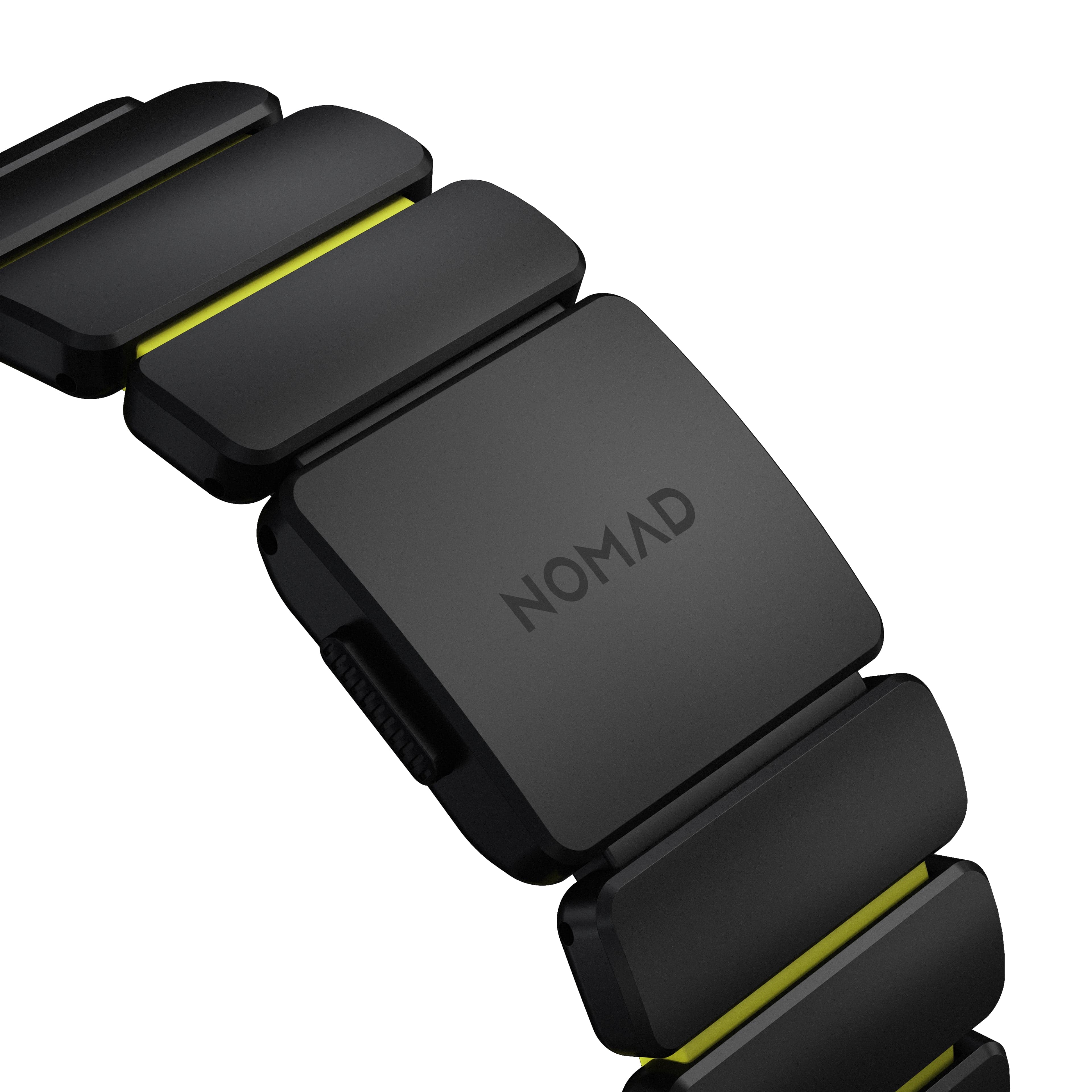 Řemínek pro Apple Watch 45/46/49 mm Nomad Stratos Band FKM - černý/zelený - náhled 4
