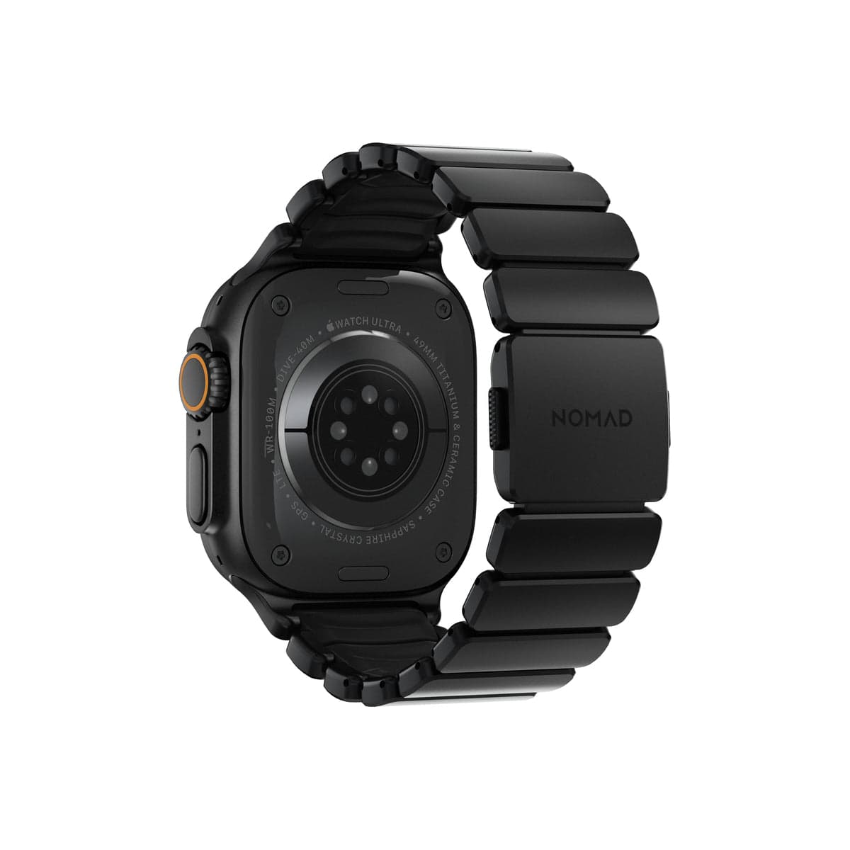 Řemínek pro Apple Watch 45/46/49 mm Nomad Stratos Band FKM - černý - náhled 4