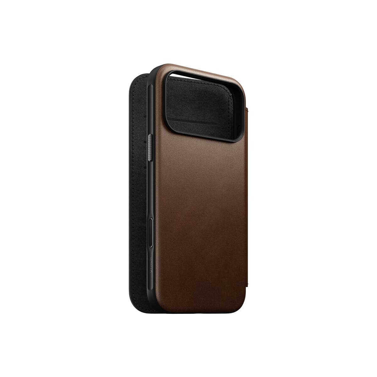 Kryt pro iPhone 17 Pro Max Nomad Modern Leather Folio - hnědý - náhled 4