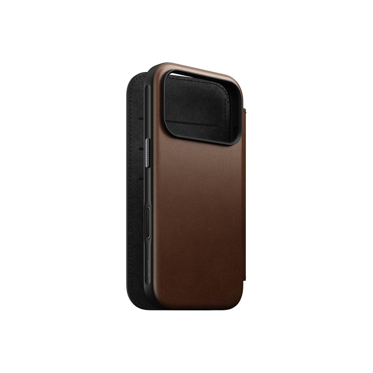 Kryt pro iPhone 17 Pro Nomad Modern Leather Folio - hnědý - náhled 4