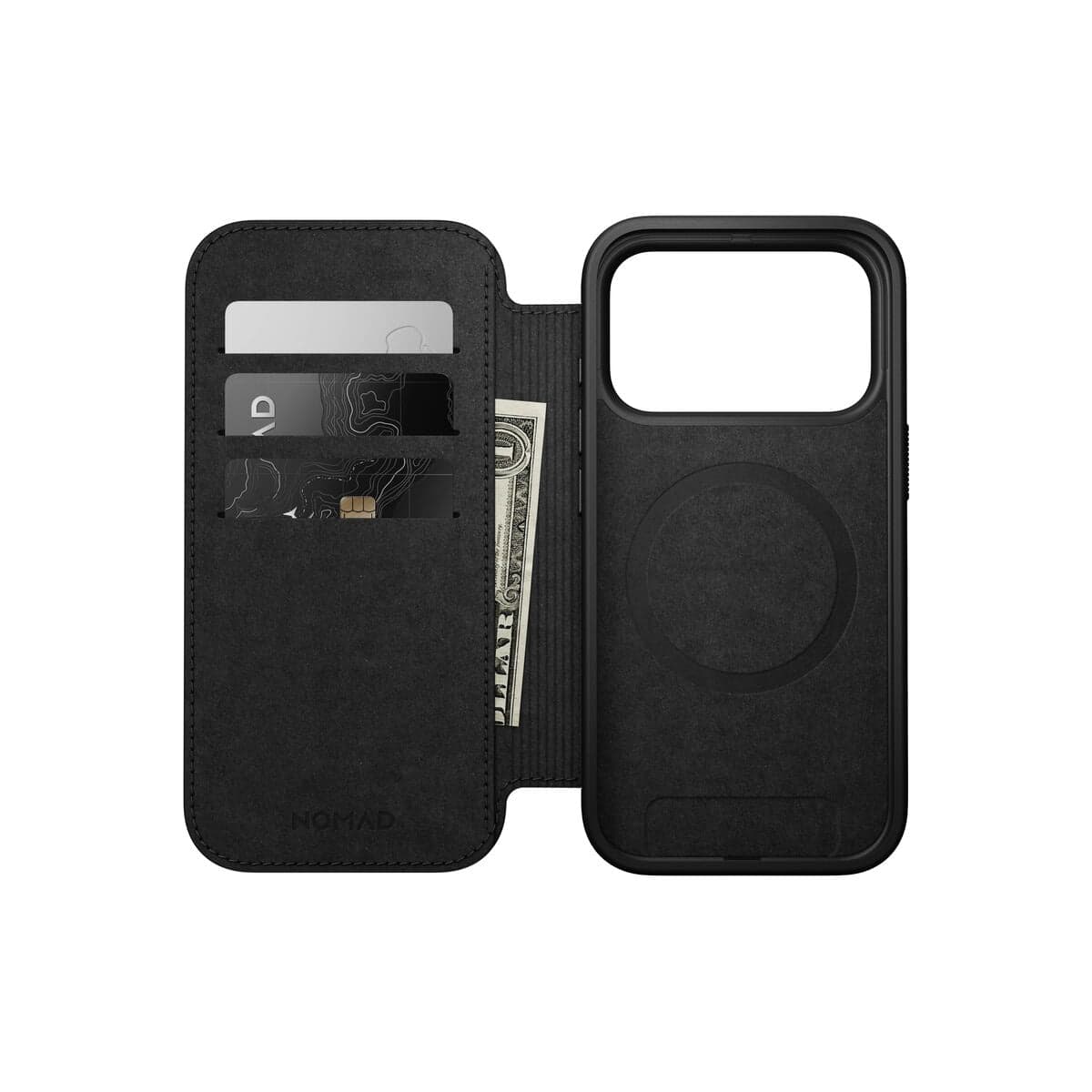 Kryt pro iPhone 17 Pro Nomad Modern Leather Folio - hnědý - náhled 2