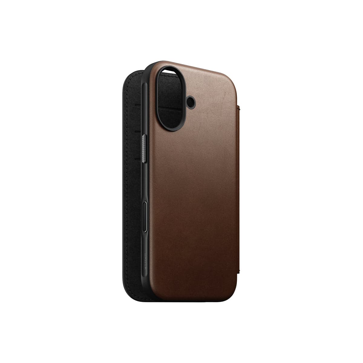 Kryt pro iPhone 17 Nomad Modern Leather Folio - hnědý - náhled 4