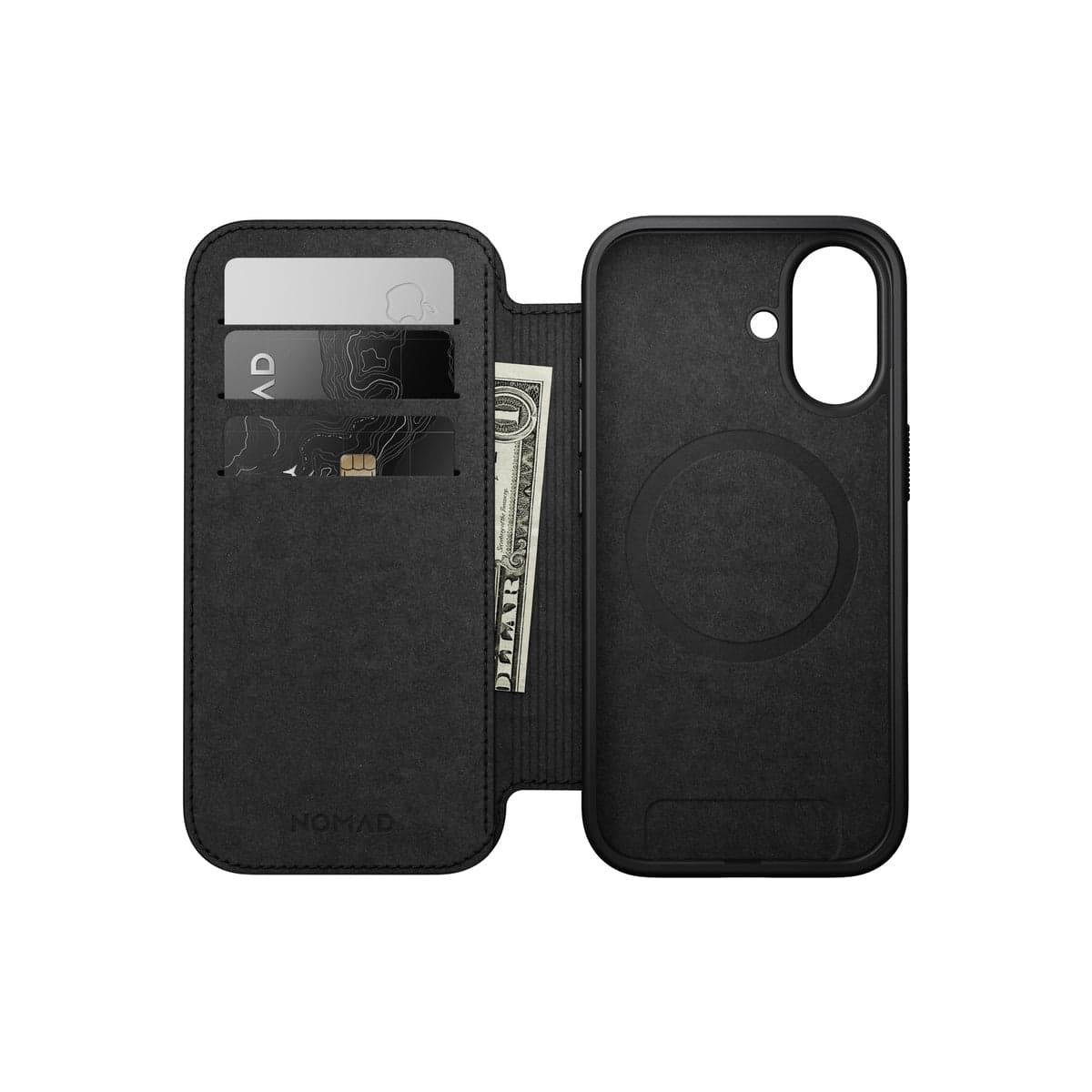 Kryt pro iPhone 17 Nomad Modern Leather Folio - černý - náhled 3