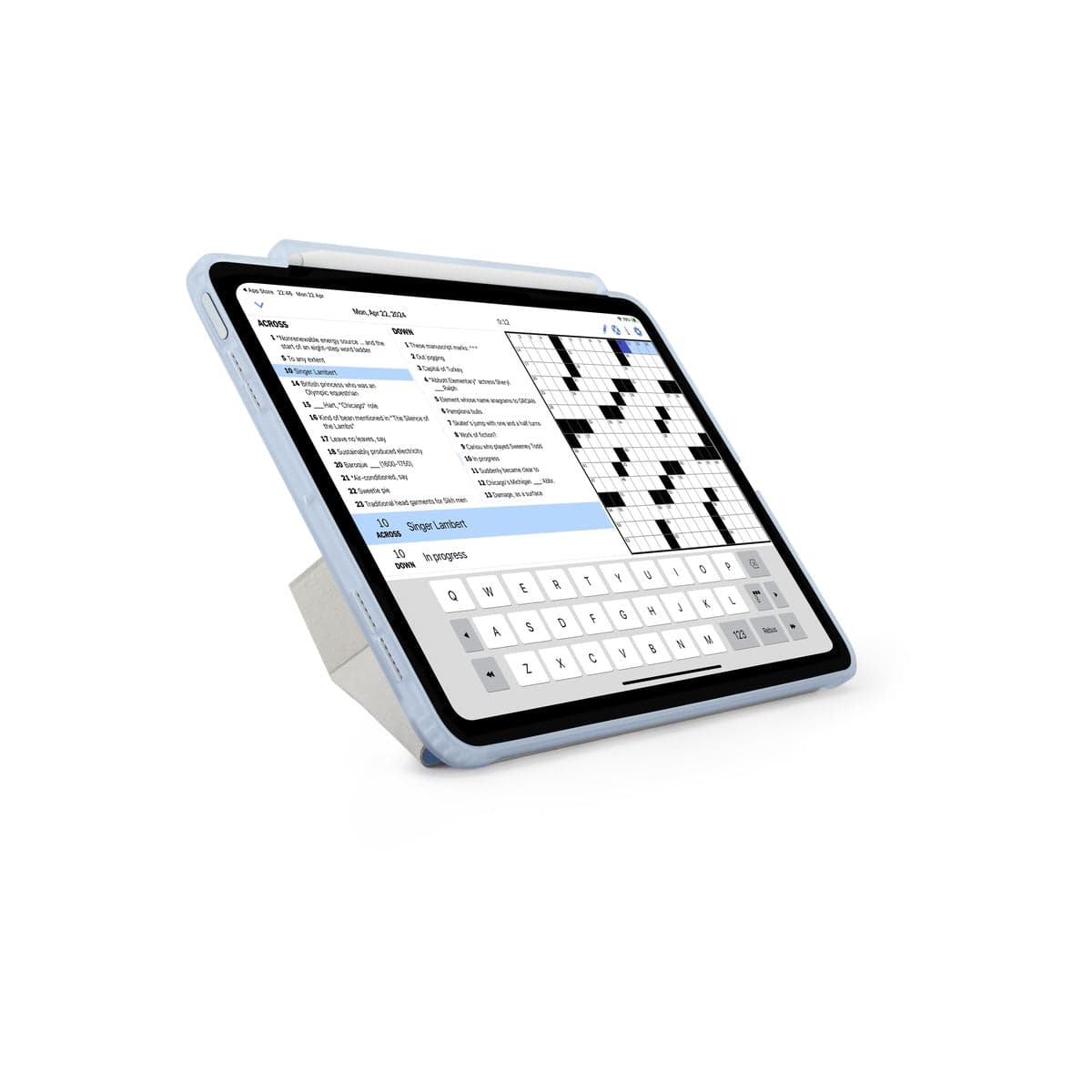 Kryt pro iPad Air 11" Pipetto Origami No3 Pencil Case - světle modrý - náhled 2