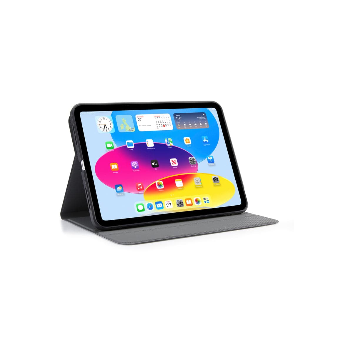 Kry pro iPad (A16/22) Pipetto Origami No5 Rotating Folio Case - černý