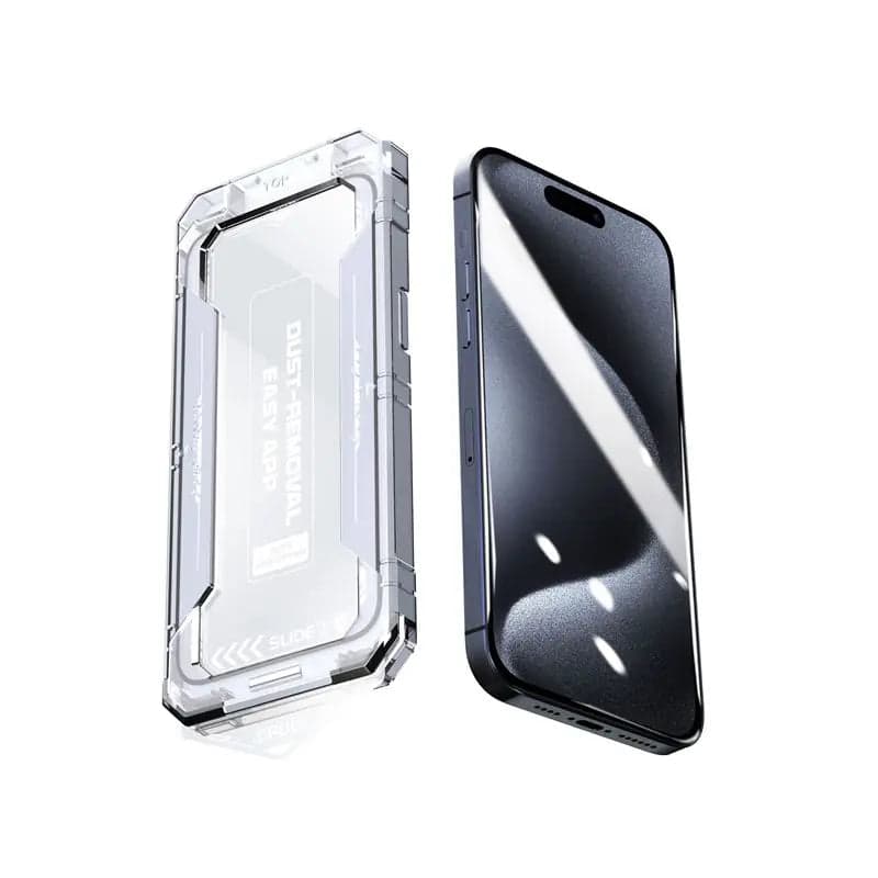 Ochranné sklo pro iPhone 16 Pro Mobile Origin Yellow Screen Guard s aplikátorem - náhled 4
